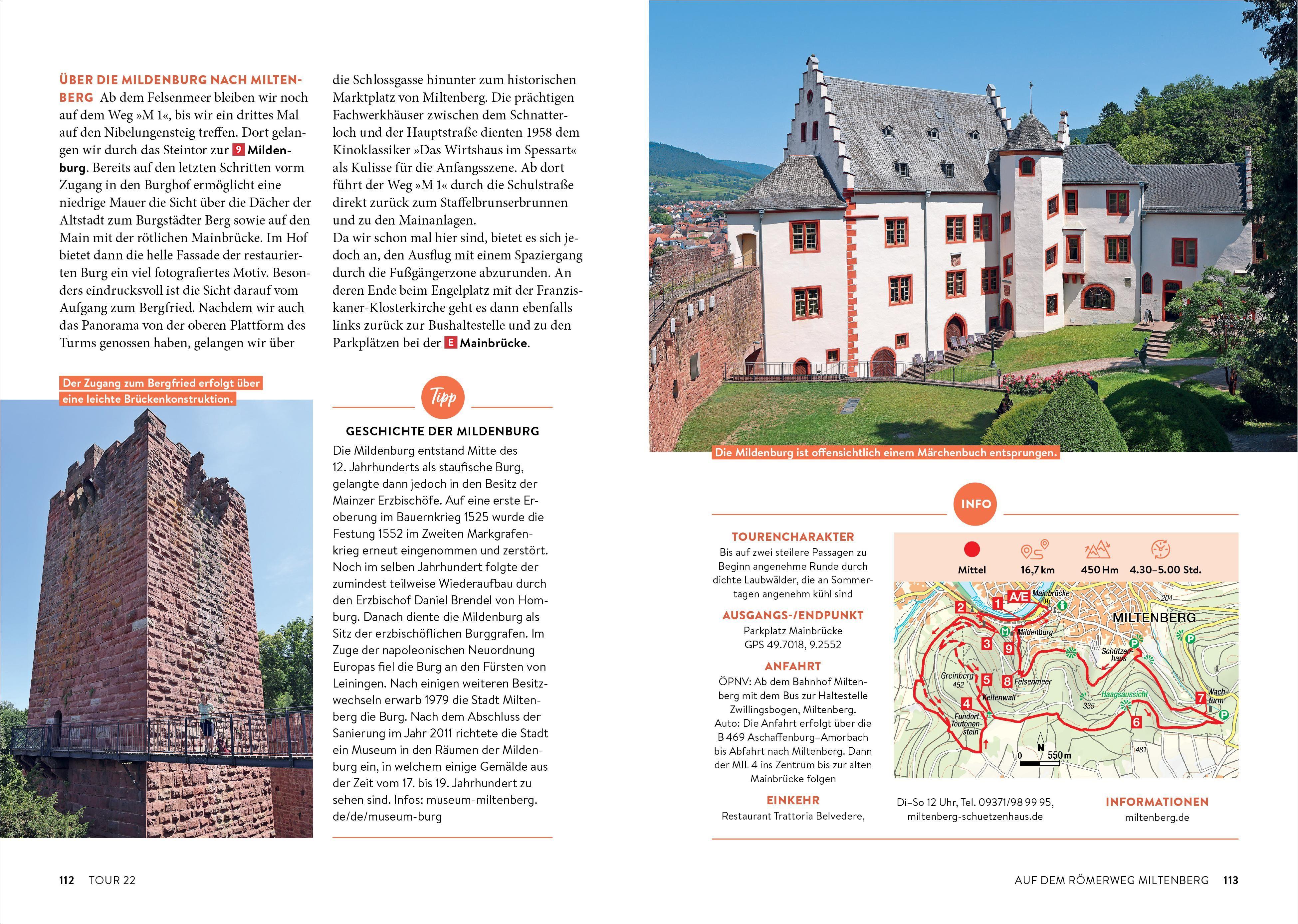 Beispielinhalt (Bild) Vergessene Pfade Odenwald und Spessart