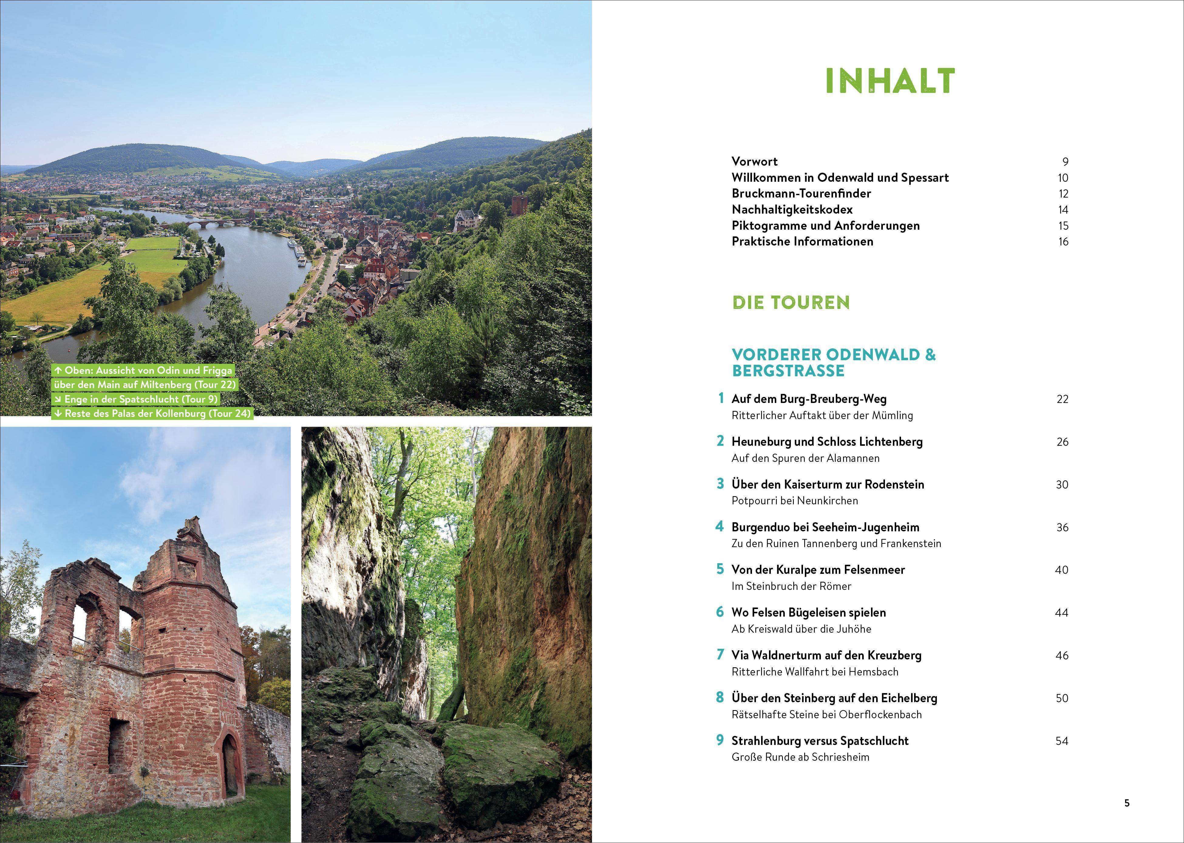 Beispielinhalt (Bild) Vergessene Pfade Odenwald und Spessart