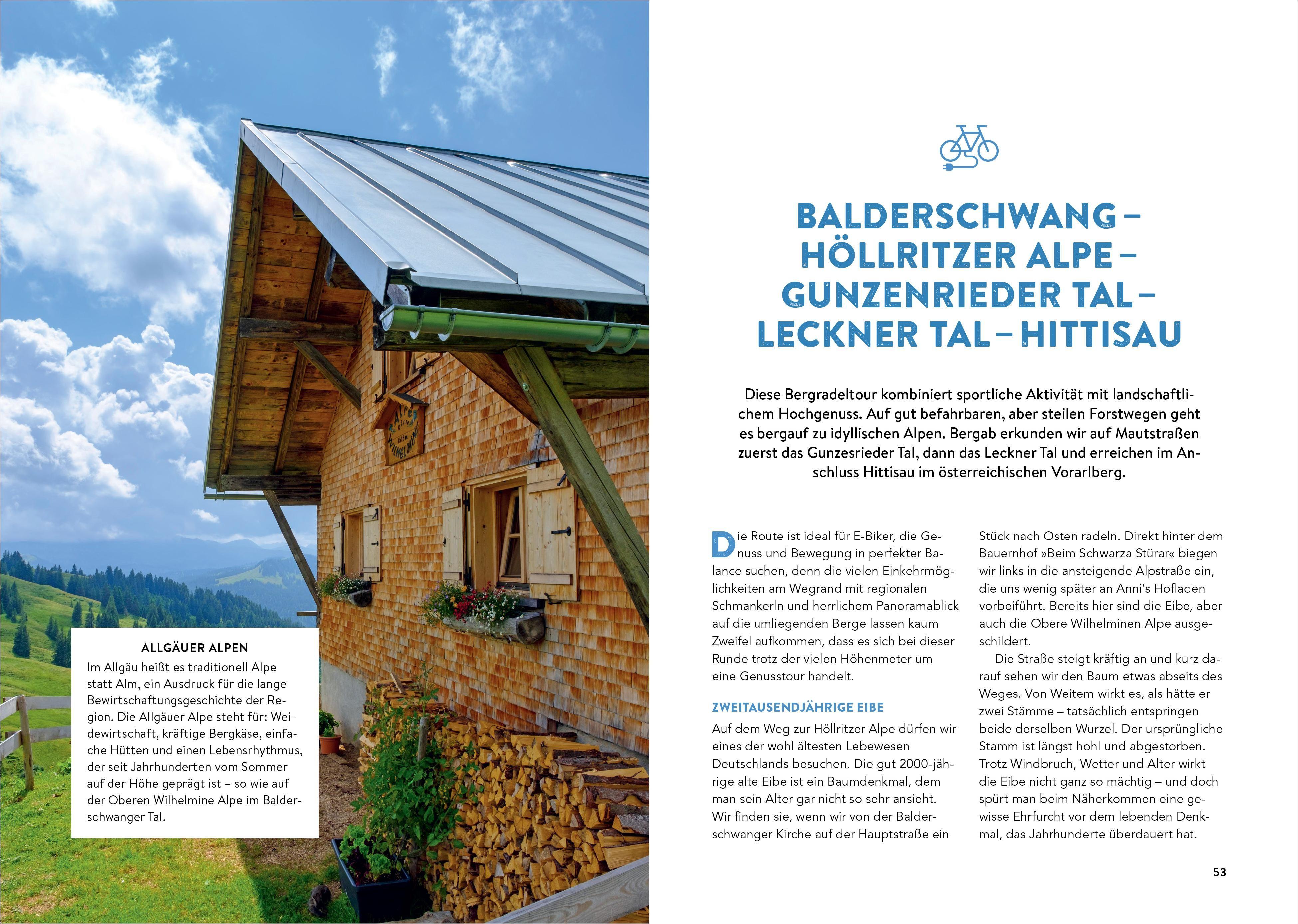 Beispielinhalt (Bild) E-Bike Touren  Allgäu