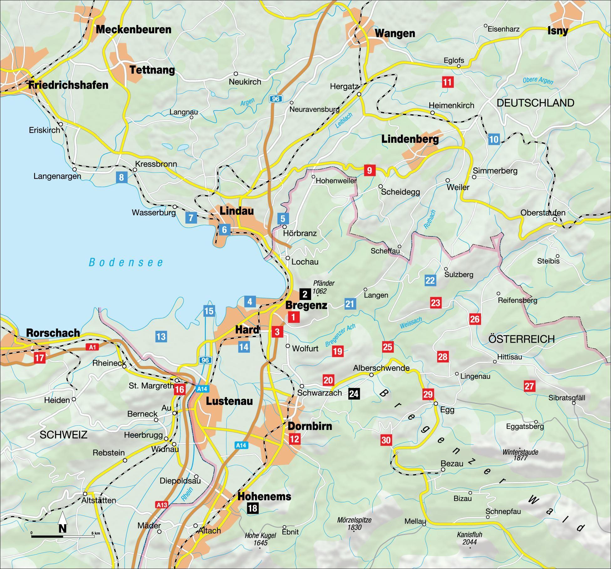Beispielinhalt (Bild) Erlebnis-Wanderungen in und um Bregenz