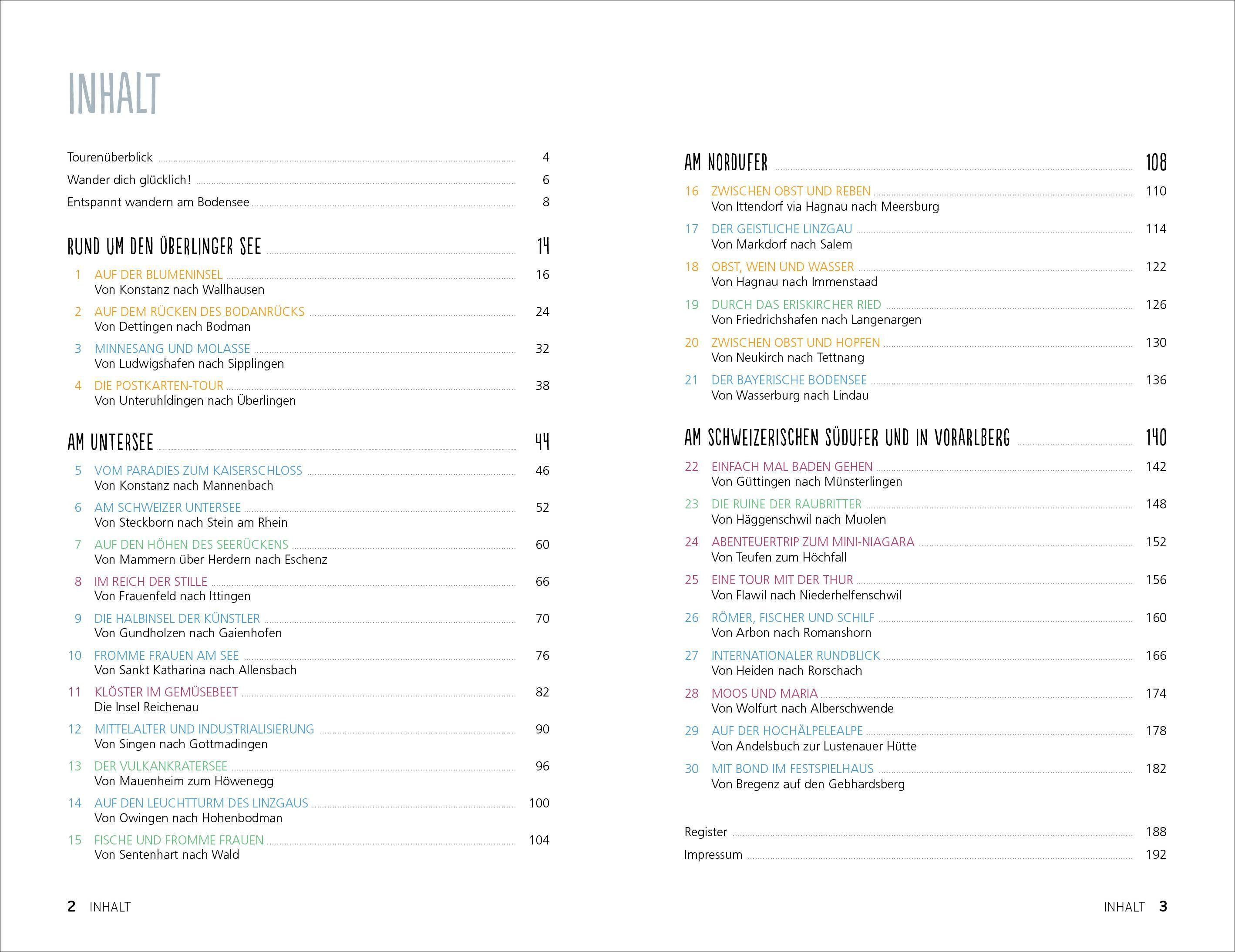 Beispielinhalt (Bild) Wander dich glücklich Bodensee