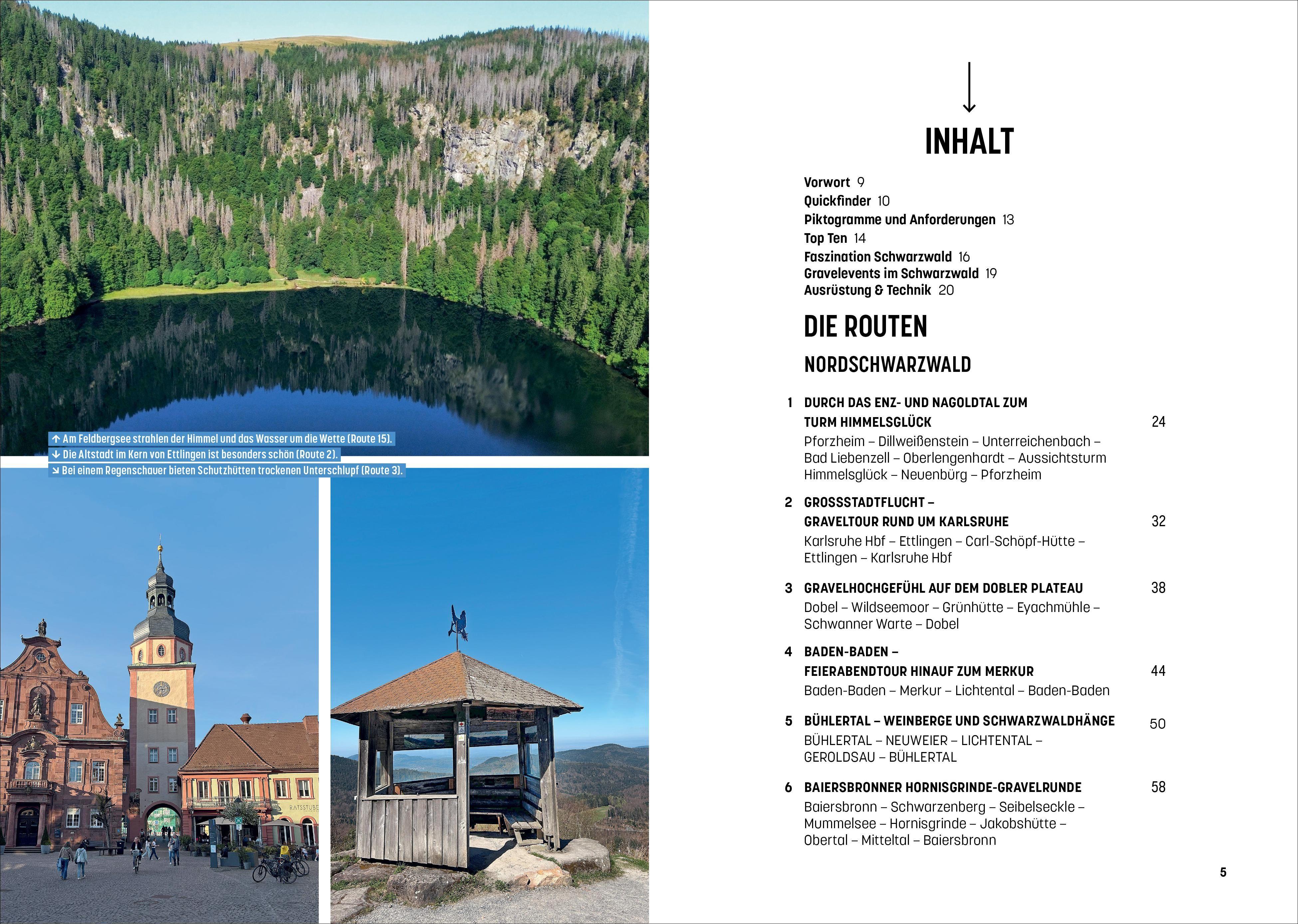 Beispielinhalt (Bild) Schwarzwald mit dem Gravelbike