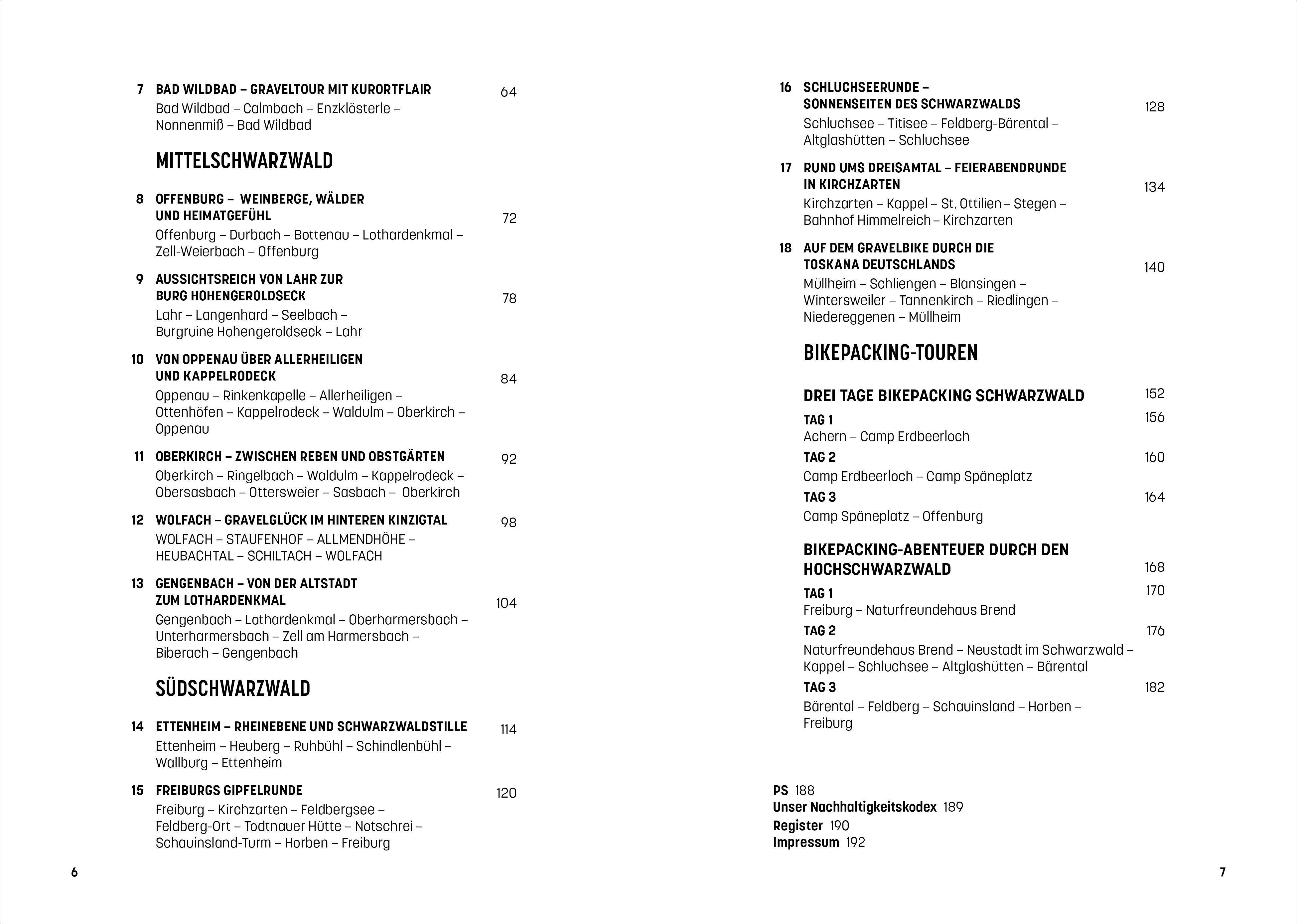 Beispielinhalt (Bild) Schwarzwald mit dem Gravelbike