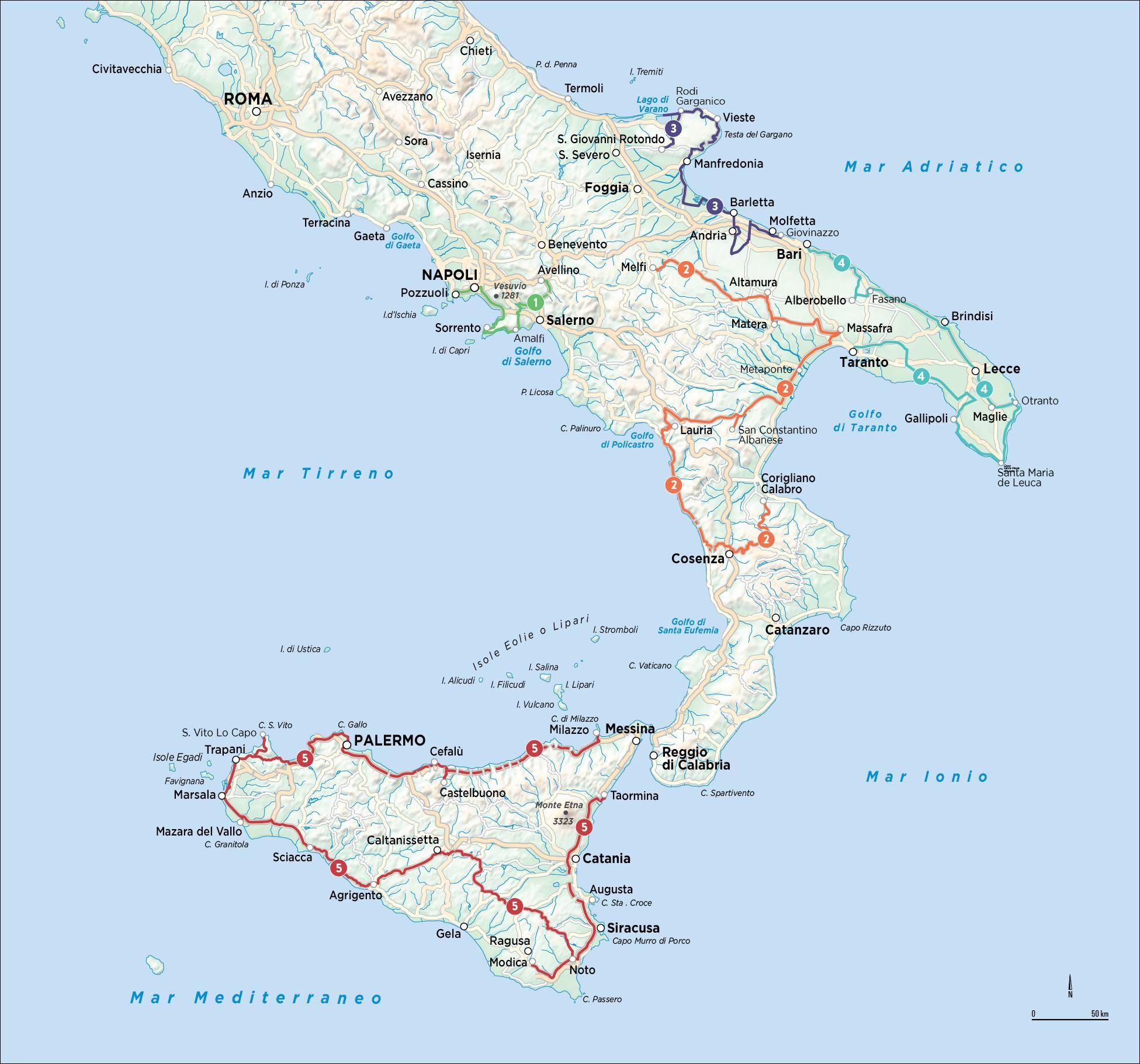 Beispielinhalt (Bild) Süditalien mit dem Wohnmobil