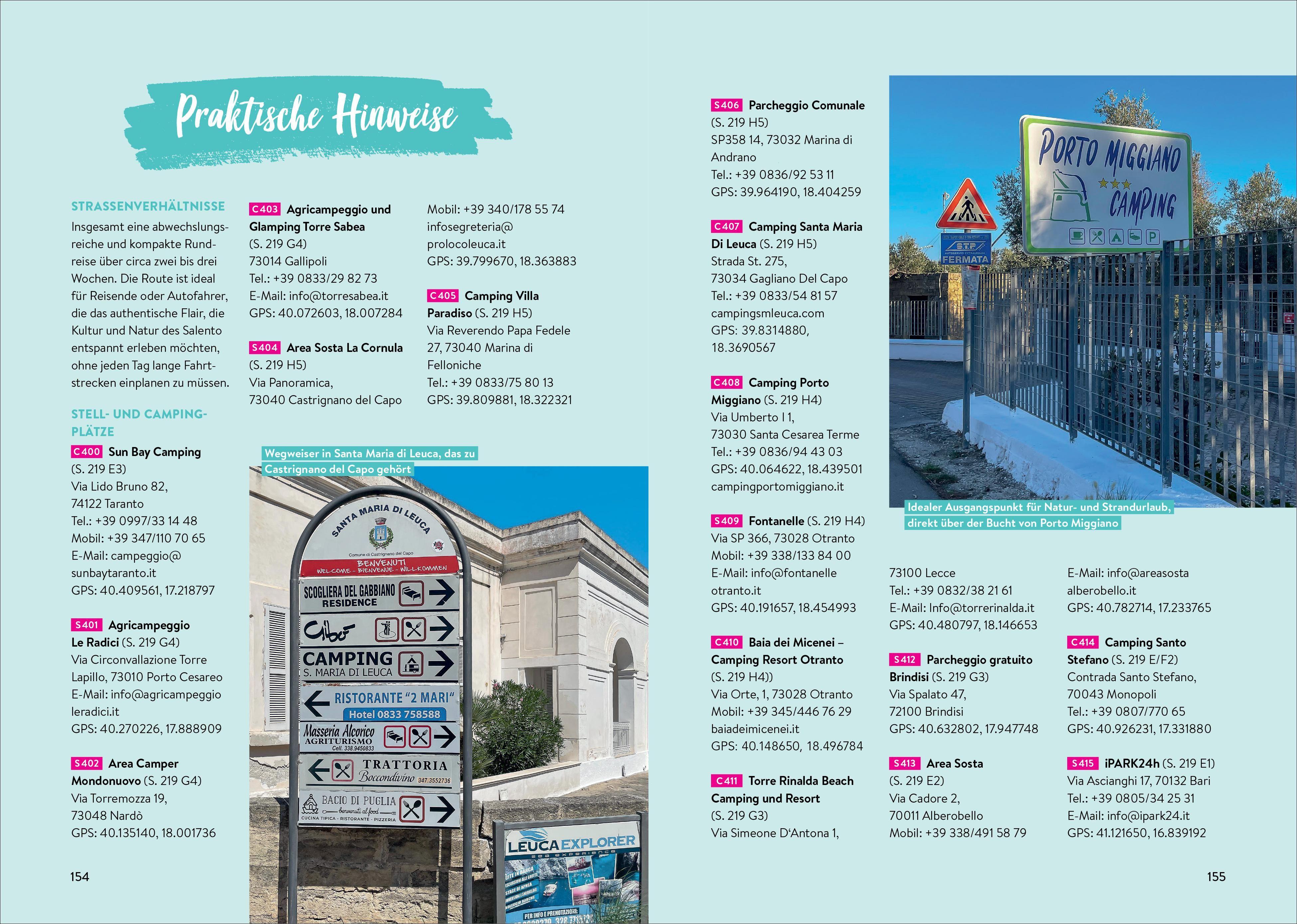 Beispielinhalt (Bild) Süditalien mit dem Wohnmobil