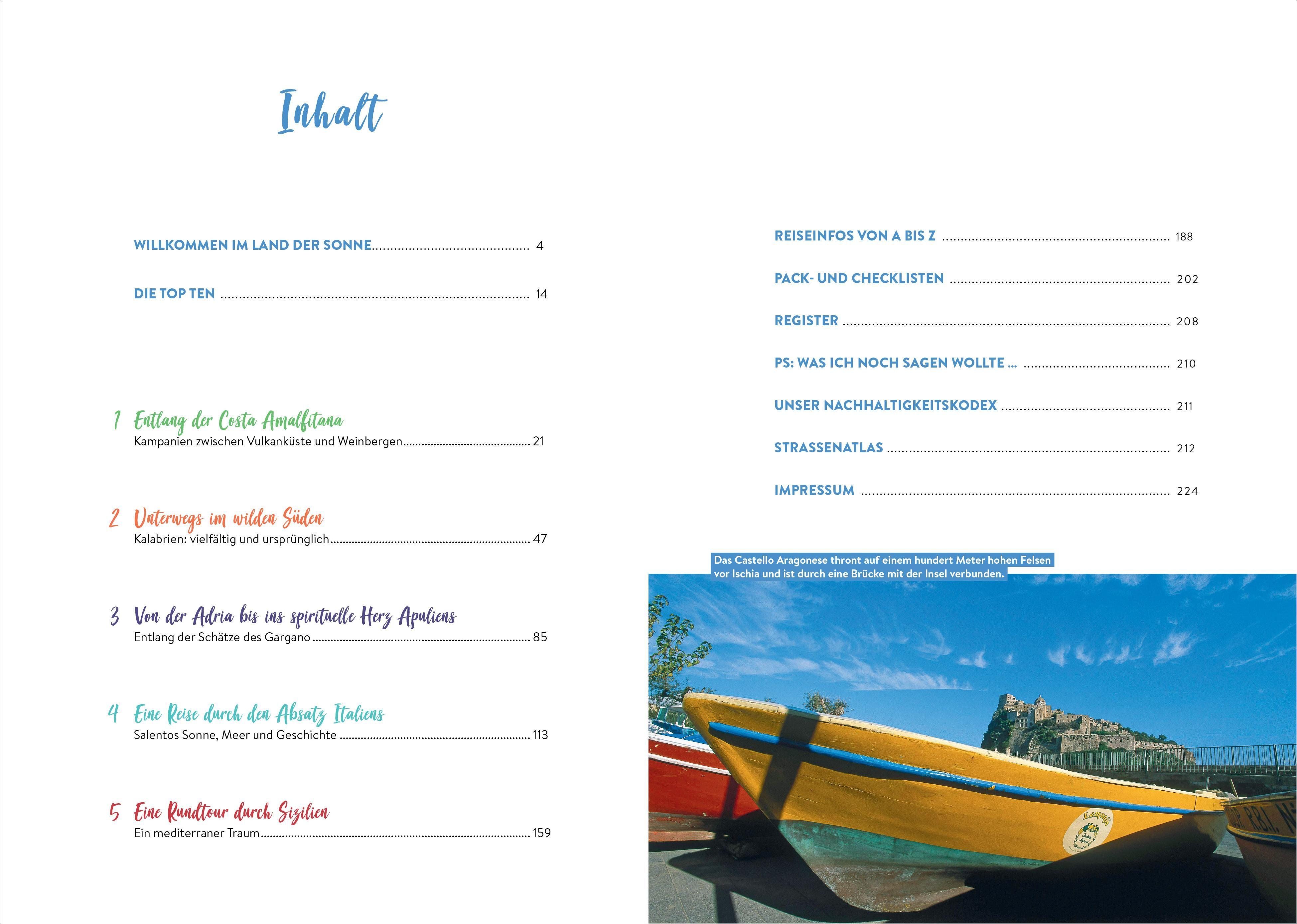 Beispielinhalt (Bild) Süditalien mit dem Wohnmobil