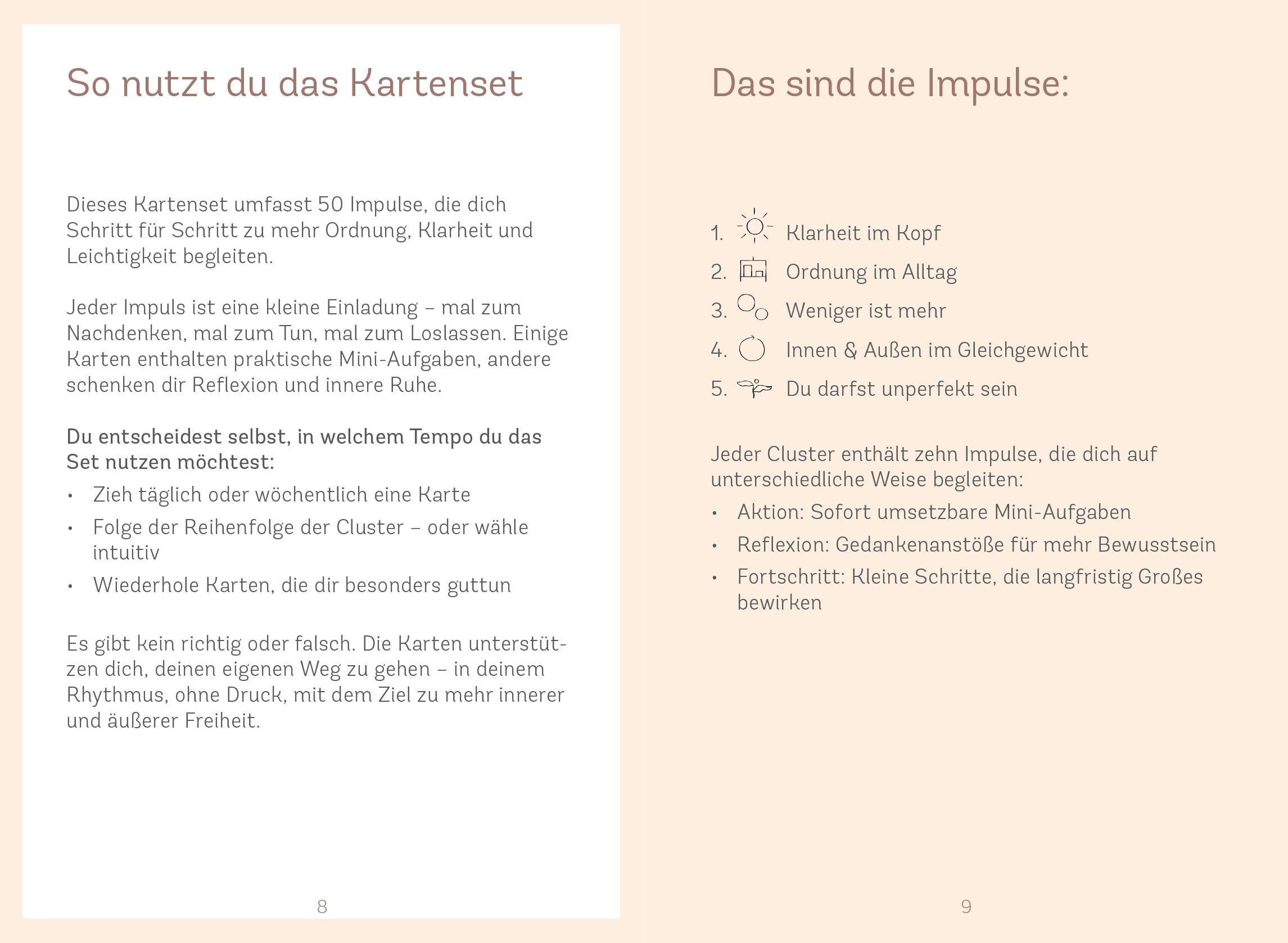 Beispielinhalt (Bild) Dein Weg zu Ordnung im Leben