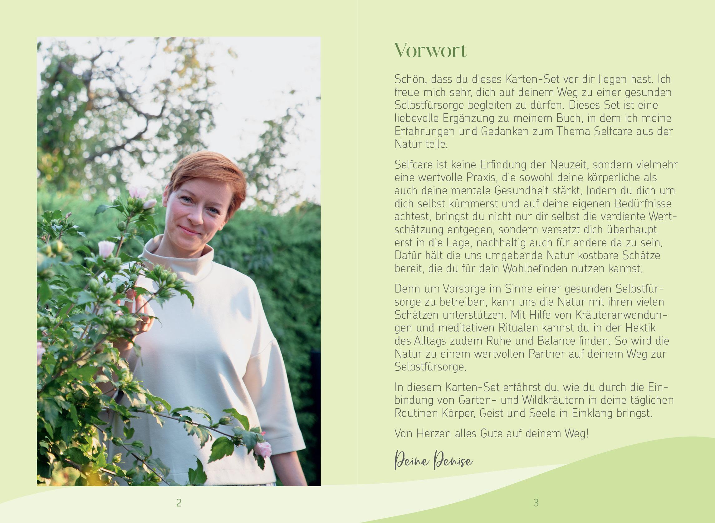 Beispielinhalt (Bild) Dein Weg zu Selfcare aus der Natur