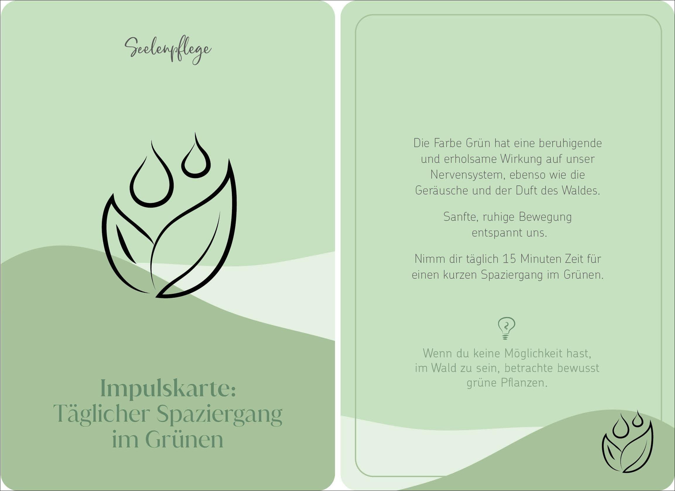 Beispielinhalt (Bild) Dein Weg zu Selfcare aus der Natur