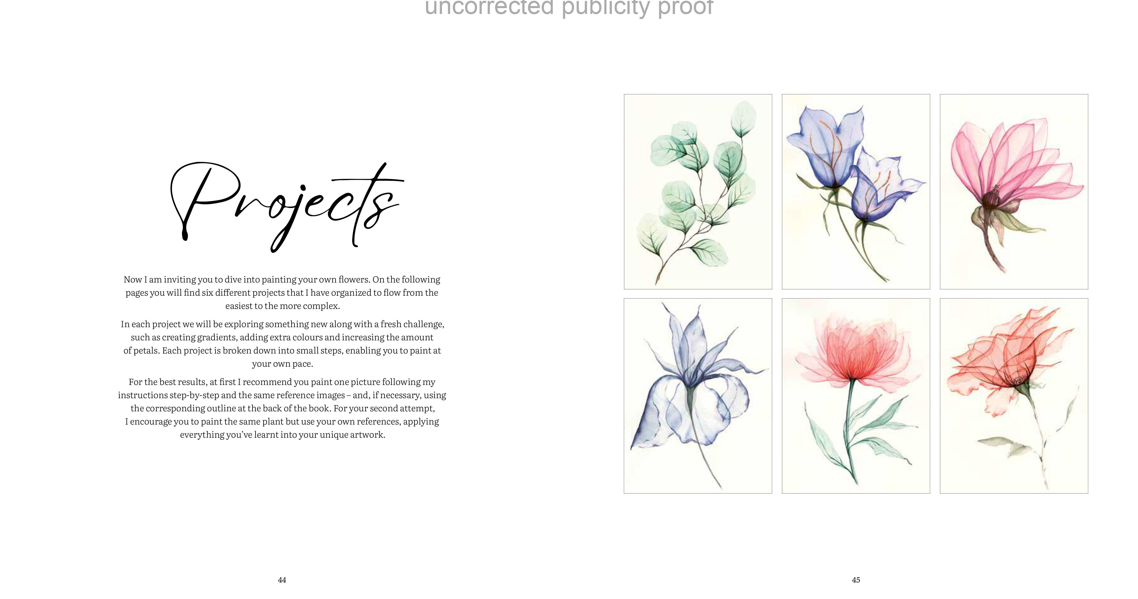 Beispielinhalt (Bild) Aquarell trifft Blütenpoesie