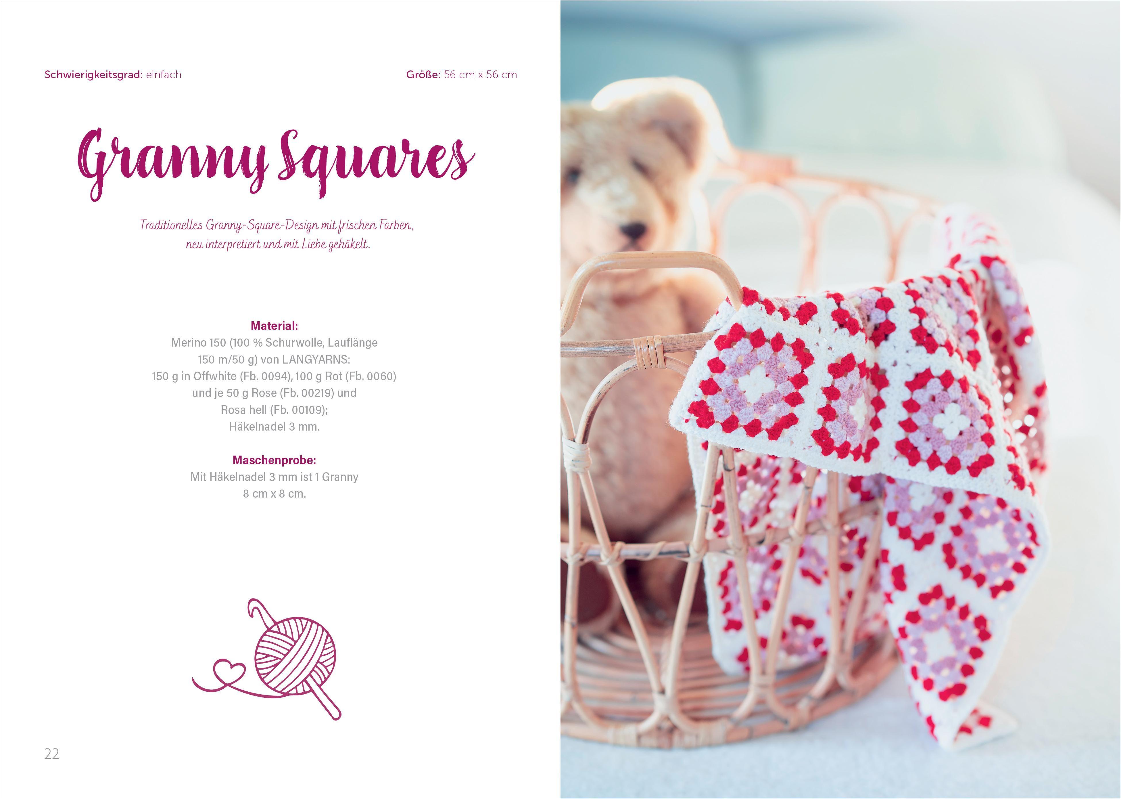 Beispielinhalt (Bild) Kleine Maschen, großes Glück: Kuschelige Babydecken für die Kleinsten