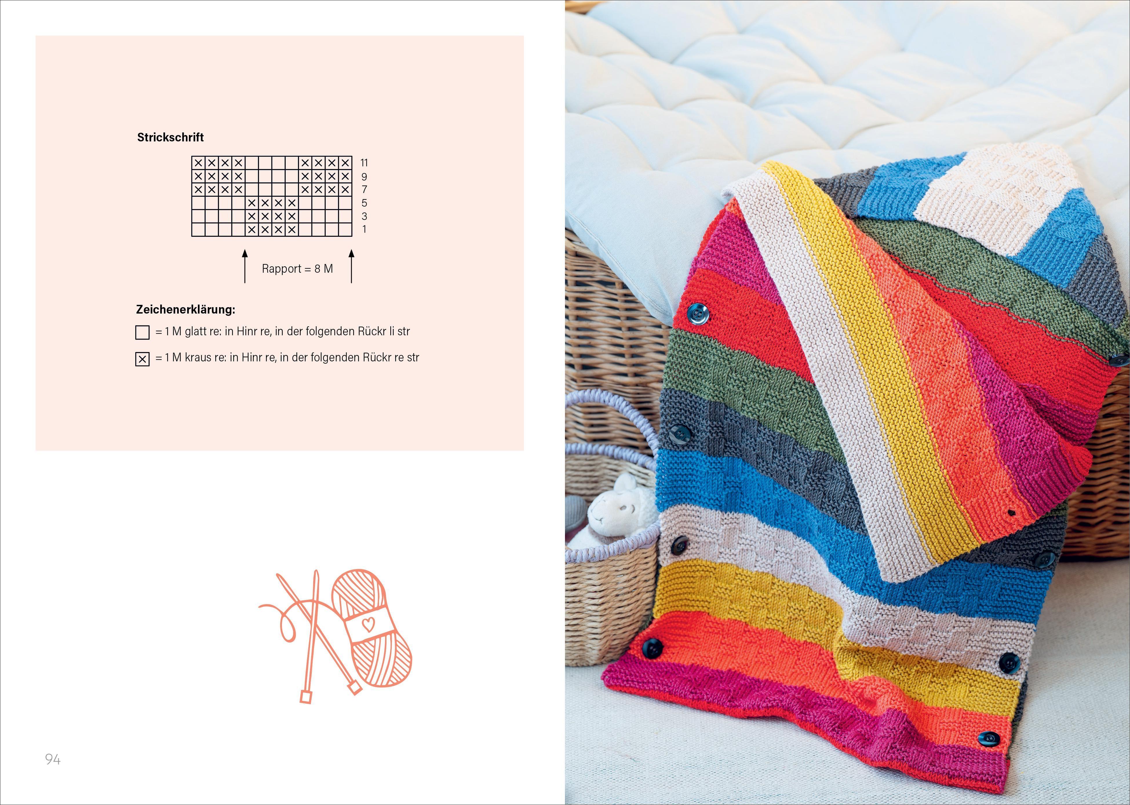 Beispielinhalt (Bild) Kleine Maschen, großes Glück: Kuschelige Babydecken für die Kleinsten