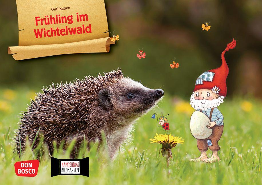 Vorderes Coverbild Frühling im Wichtelwald. Kamishibai Bildkartenset