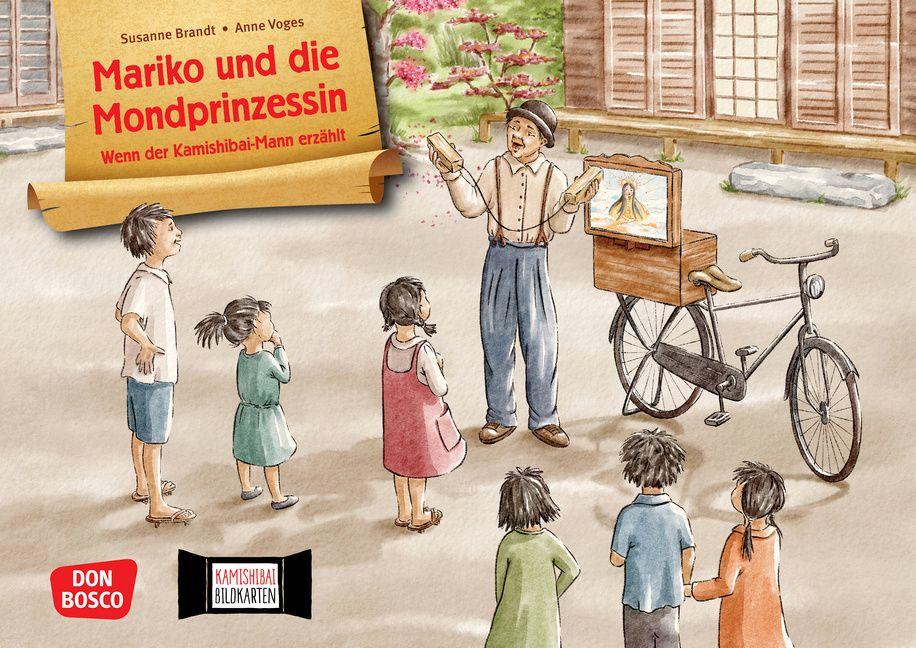 Vorderes Coverbild Mariko und die Mondprinzessin. Wenn der Kamishibai-Mann erzählt. Kamishibai Bildkartenset