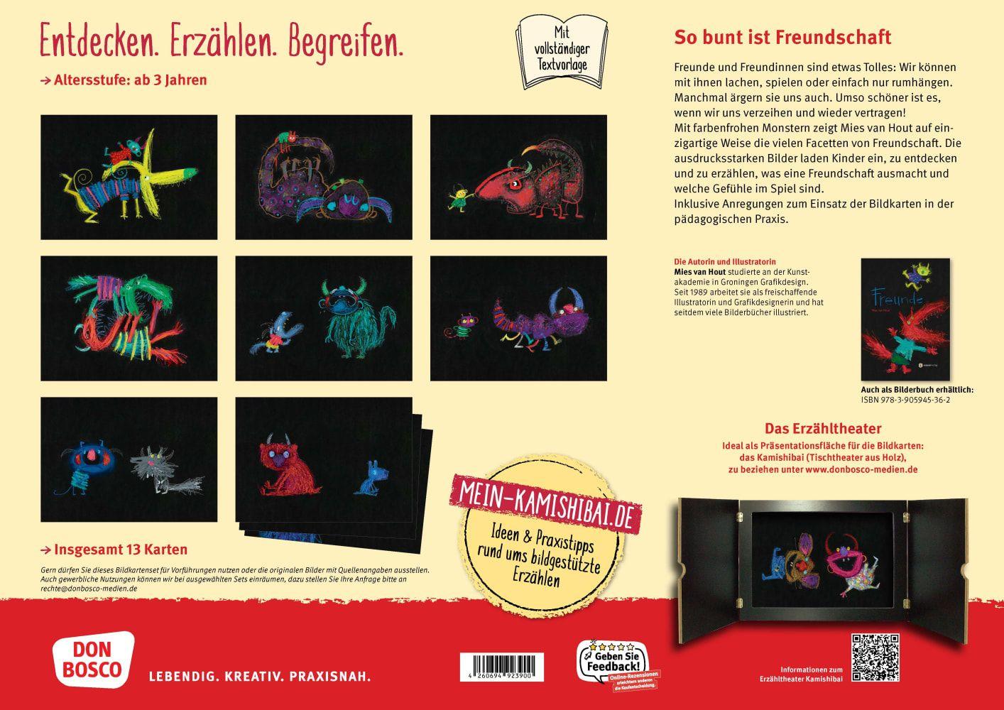 Beispielinhalt (Bild) Freunde. Kamishibai Bildkartenset