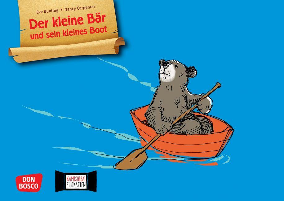 Vorderes Coverbild Der kleine Bär und sein kleines Boot. Kamishibai Bildkartenset