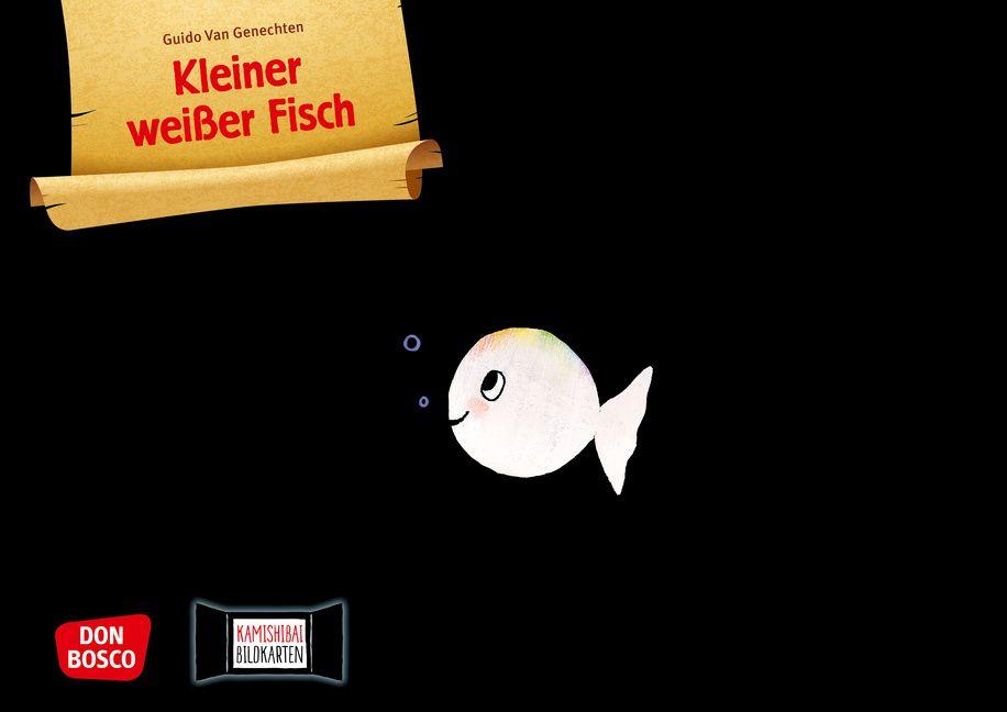 Vorderes Coverbild Kleiner weißer Fisch. Kamishibai Bildkartenset