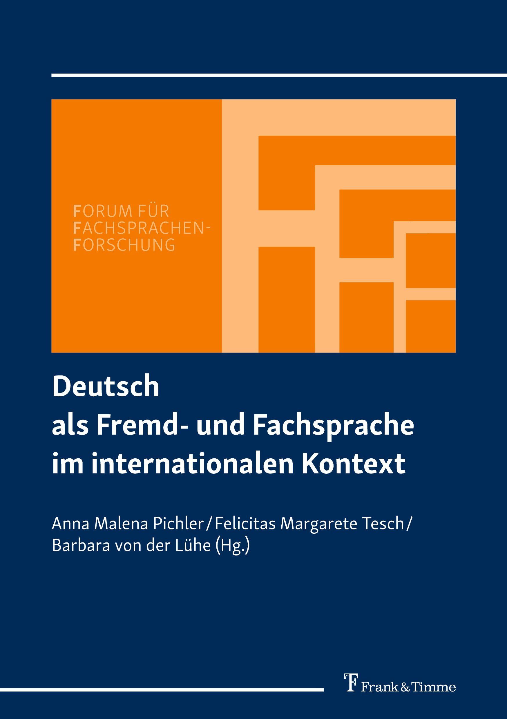 Vorderes Coverbild Deutsch als Fremd- und Fachsprache im internationalen Kontext