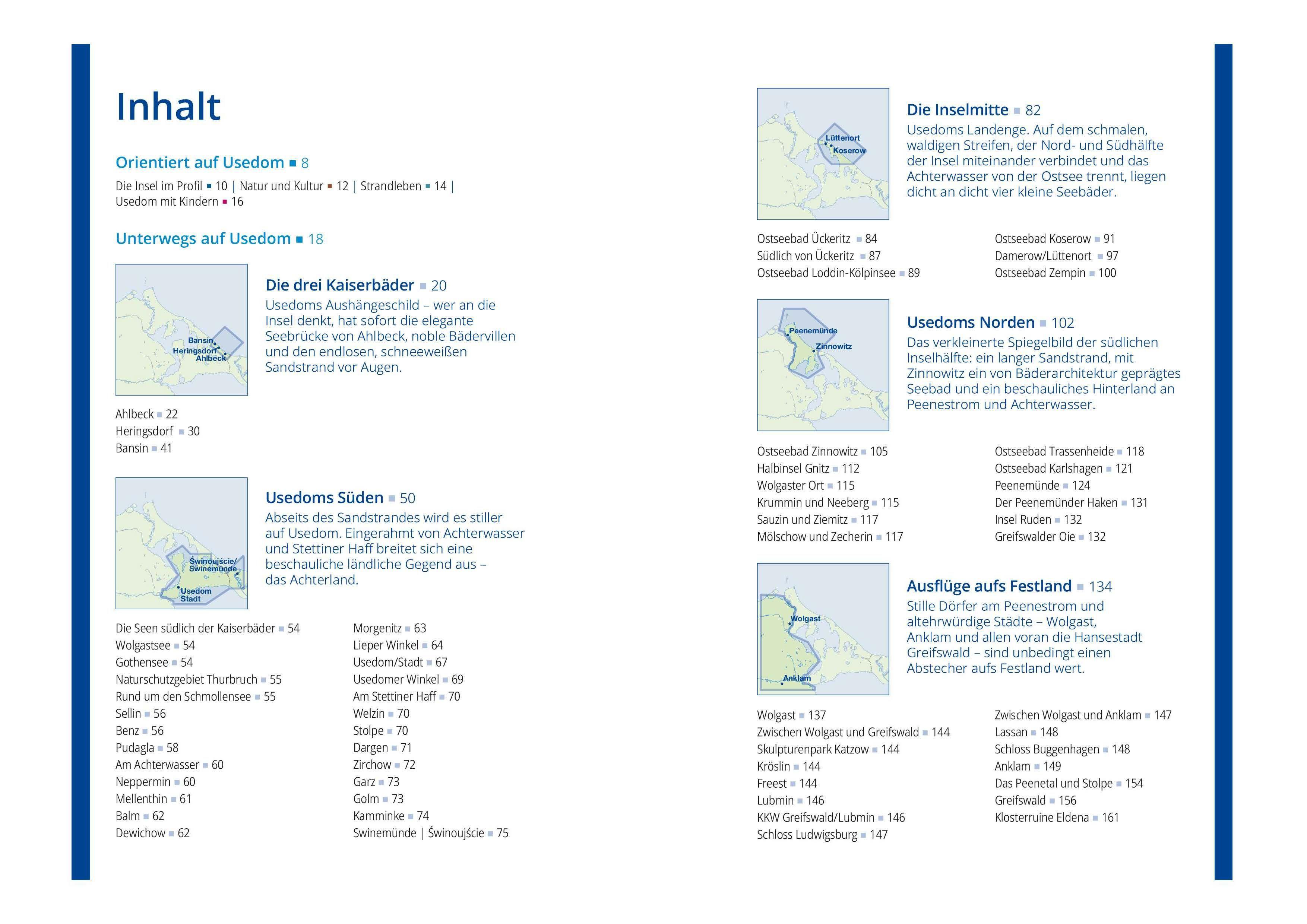 Beispielinhalt (Bild) MICHAEL MÜLLER REISEFÜHRER Usedom