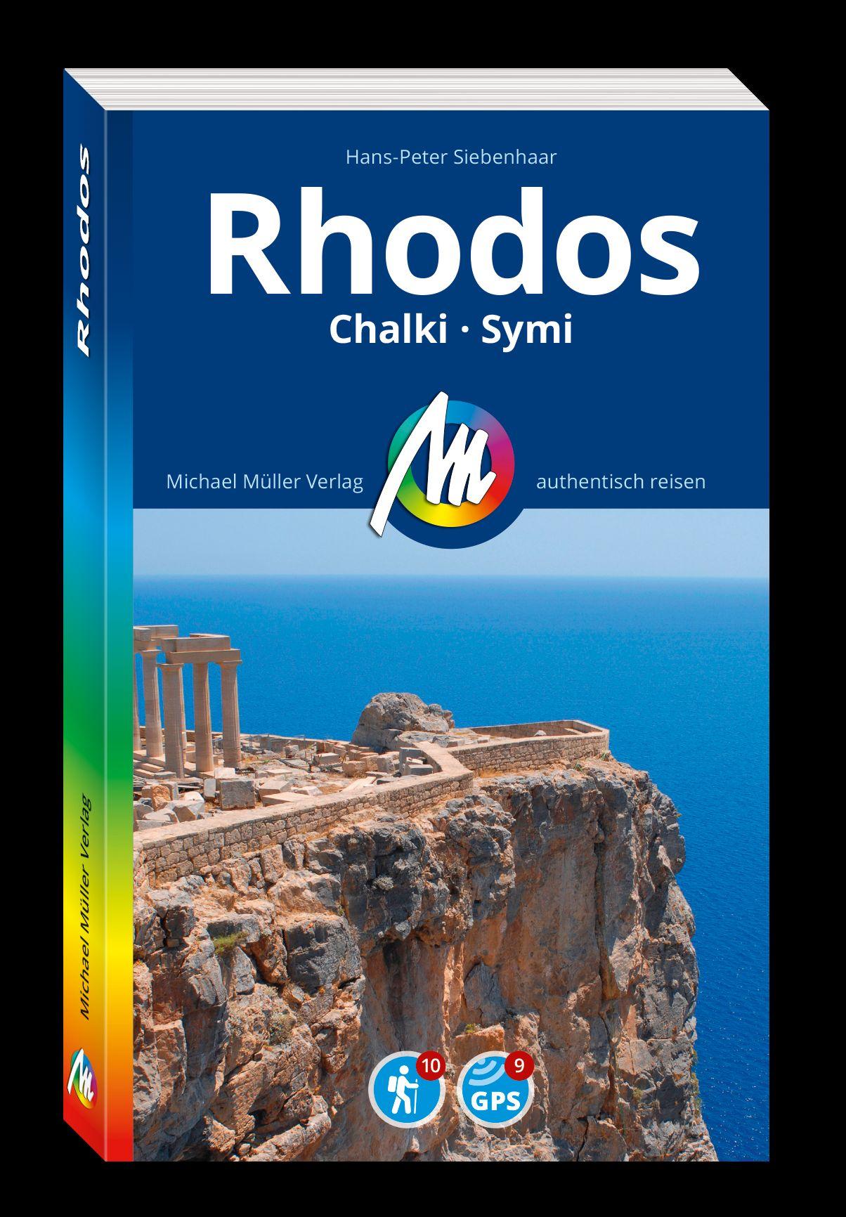 Vorderes Coverbild MICHAEL MÜLLER REISEFÜHRER Rhodos