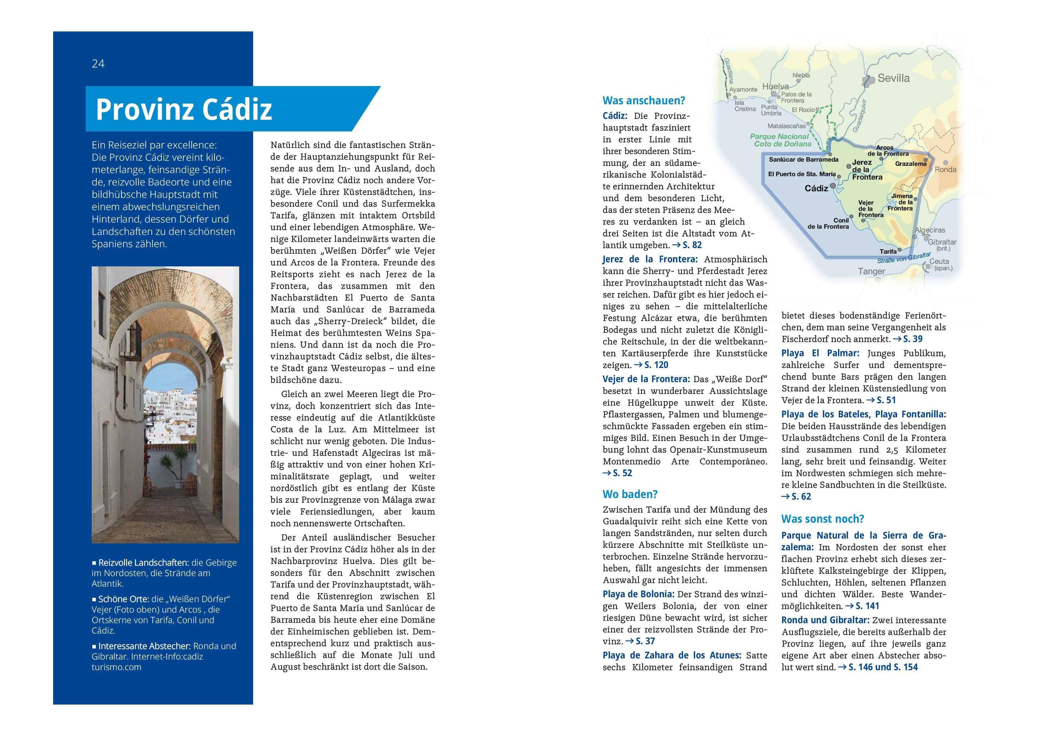 Beispielinhalt (Bild) MICHAEL MÜLLER REISEFÜHRER Costa de la Luz