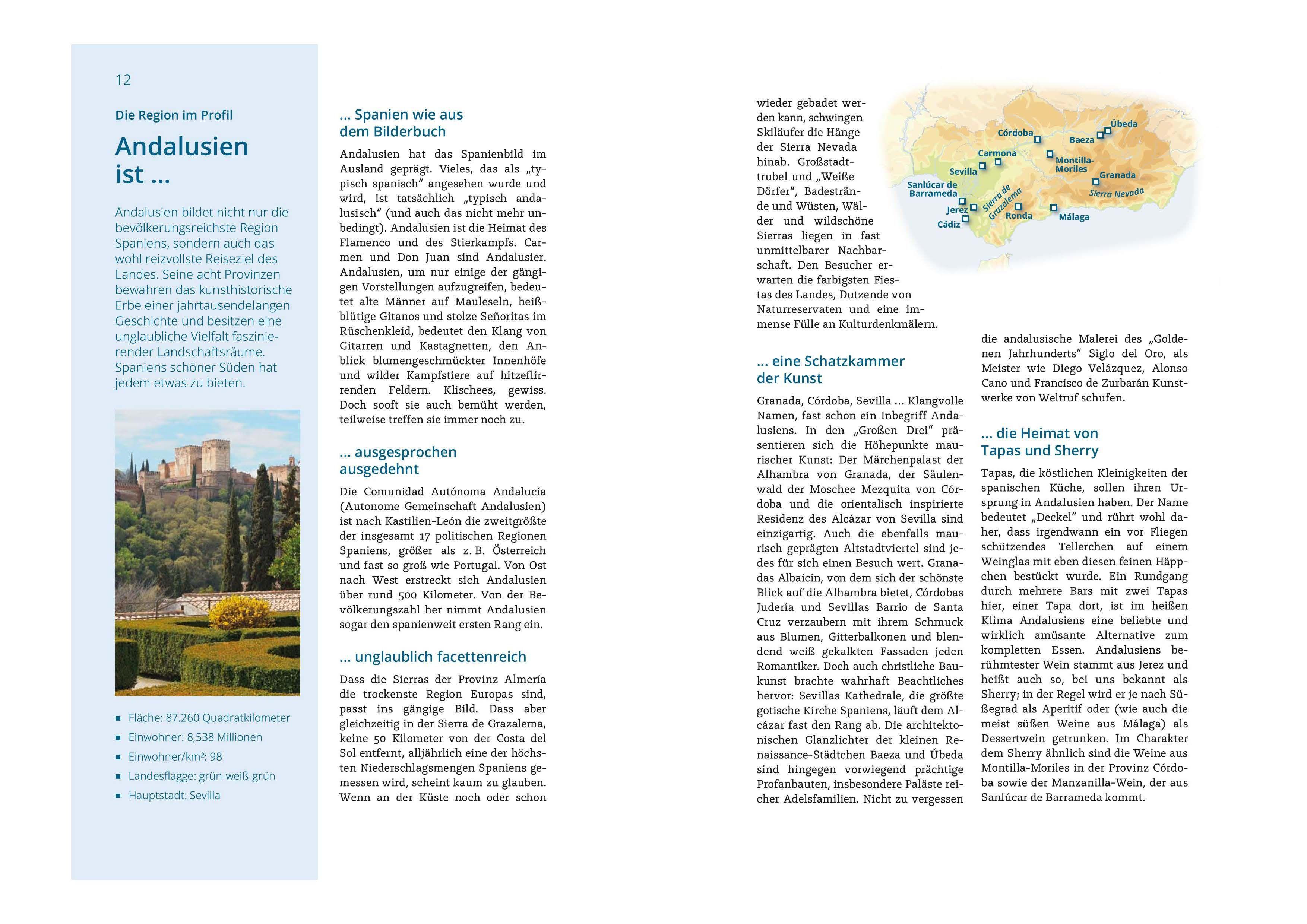 Beispielinhalt (Bild) MICHAEL MÜLLER REISEFÜHRER Andalusien