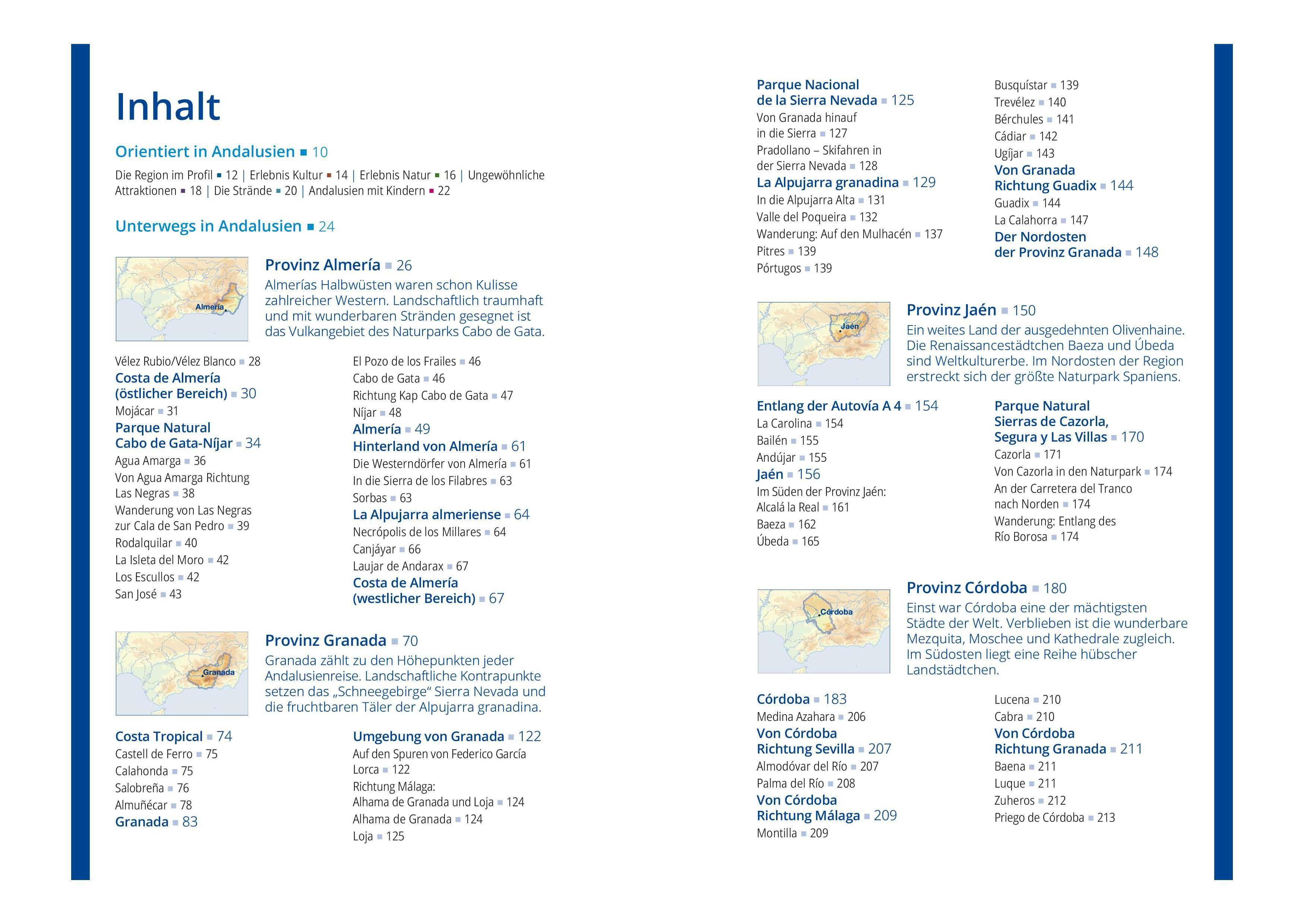 Beispielinhalt (Bild) MICHAEL MÜLLER REISEFÜHRER Andalusien