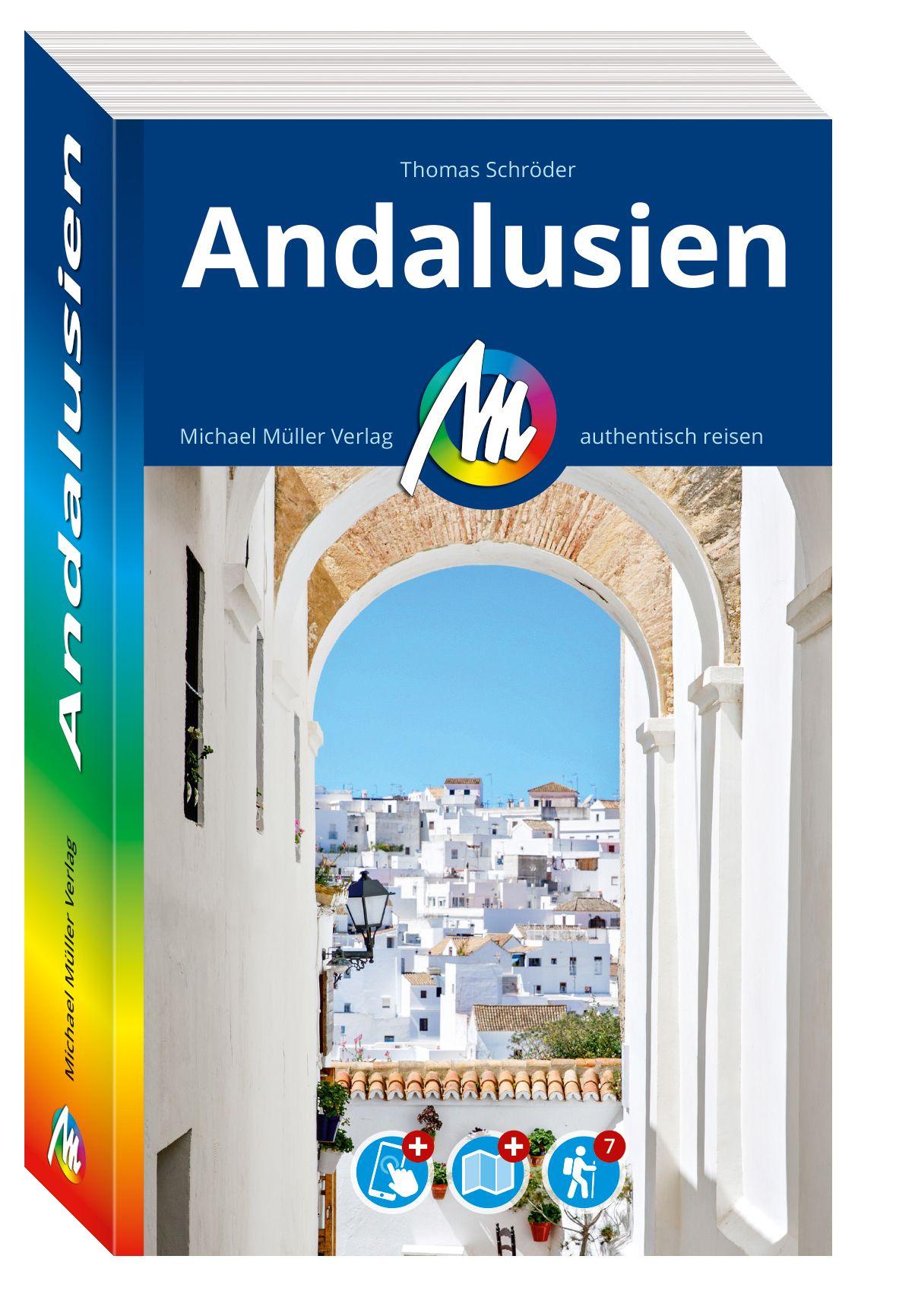 Vorderes Coverbild MICHAEL MÜLLER REISEFÜHRER Andalusien