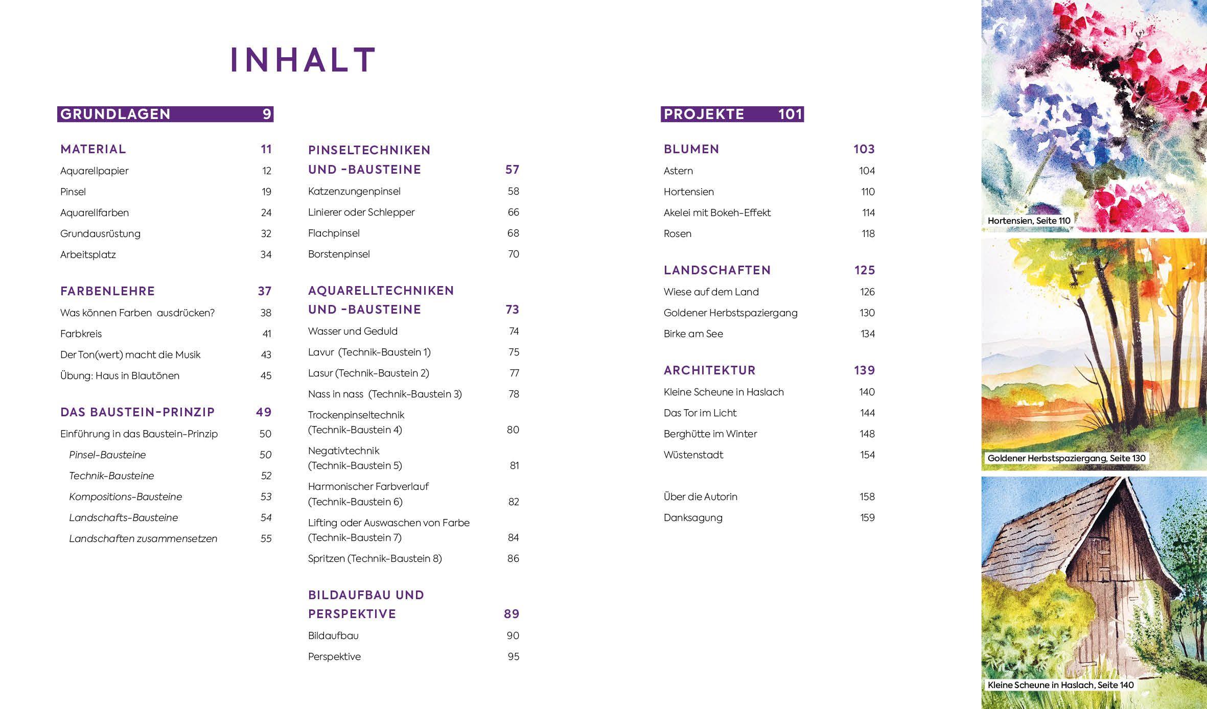 Beispielinhalt (Bild) Aquarell leicht gemacht