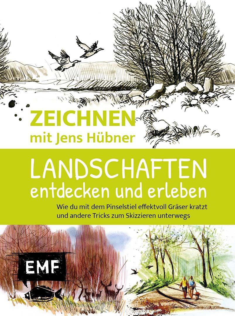 Vorderes Coverbild Zeichnen mit Jens Hübner: Landschaften entdecken und erleben