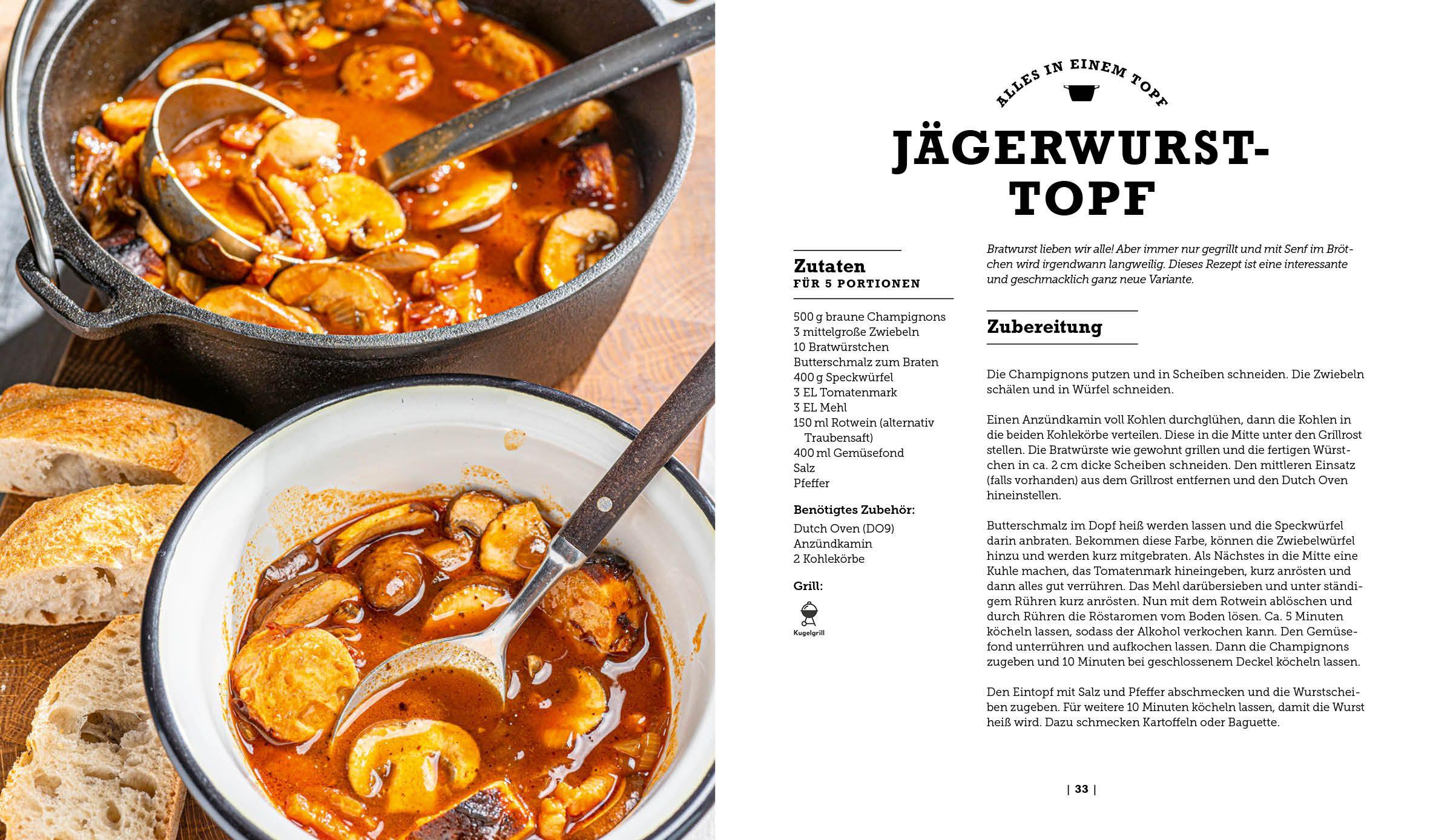 Beispielinhalt (Bild) Grillen wie ein Bär XXL  | 111 Rezepte für Grill und Dutch Oven