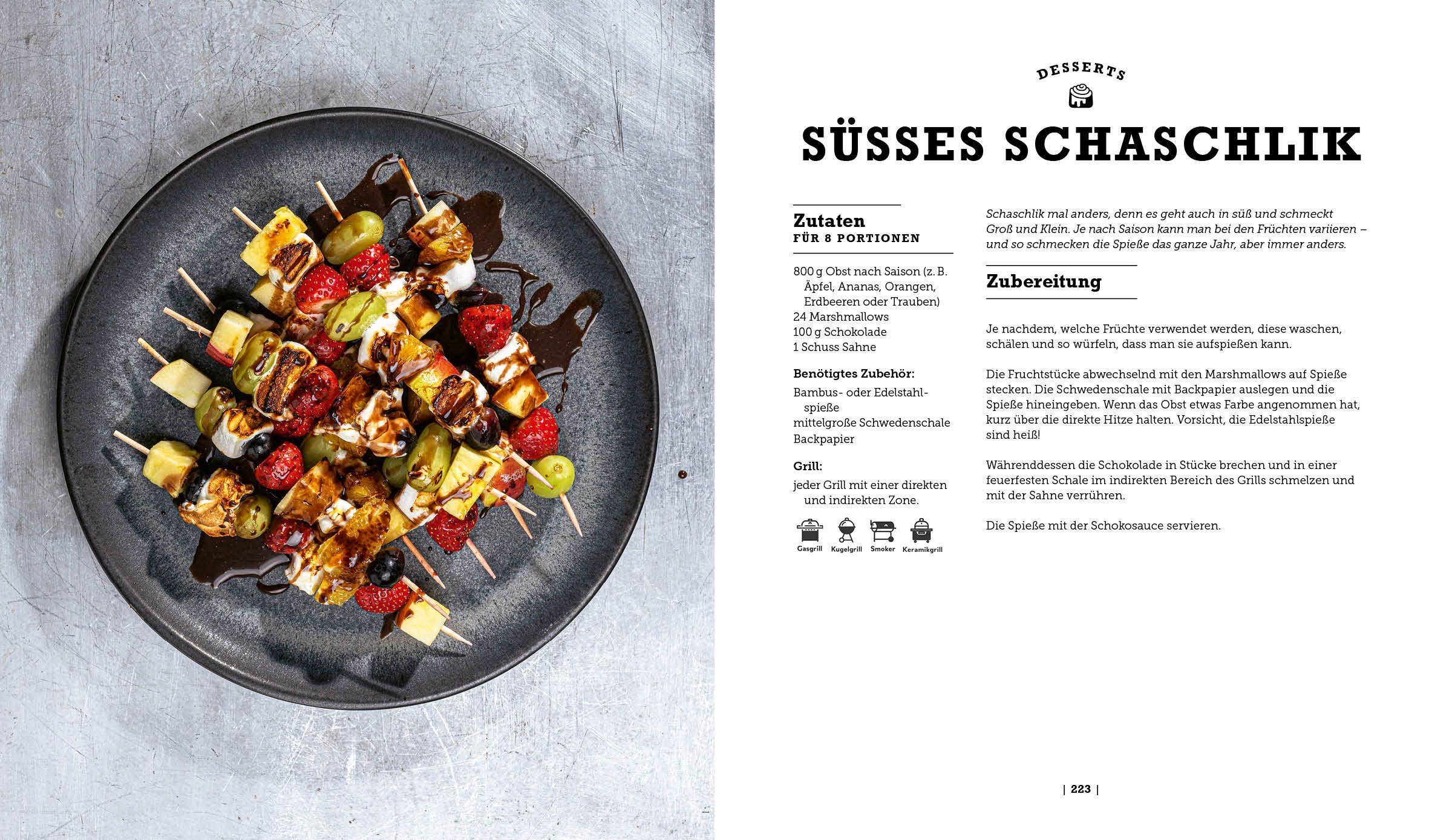 Beispielinhalt (Bild) Grillen wie ein Bär XXL  | 111 Rezepte für Grill und Dutch Oven