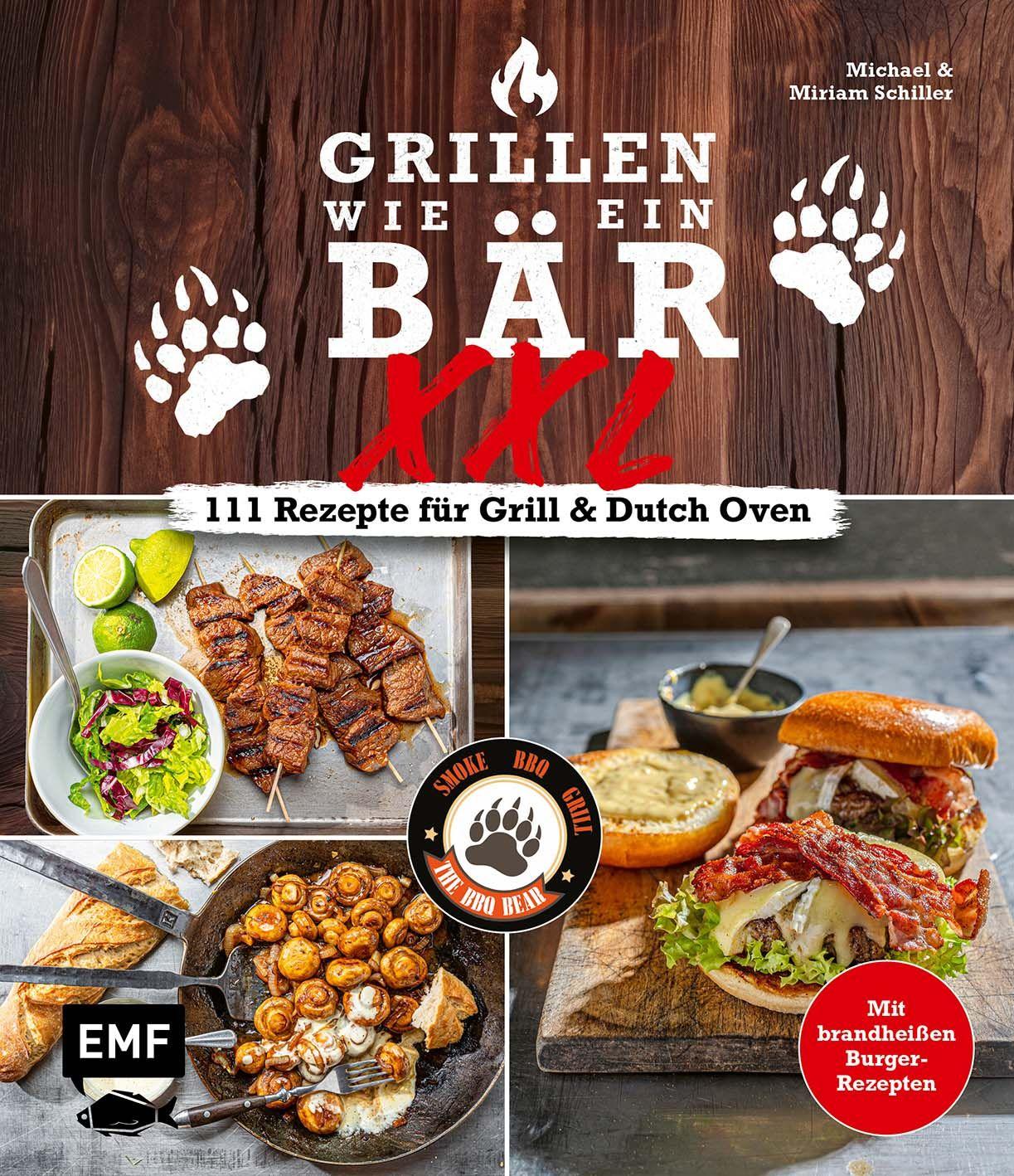 Vorderes Coverbild Grillen wie ein Bär XXL  | 111 Rezepte für Grill und Dutch Oven