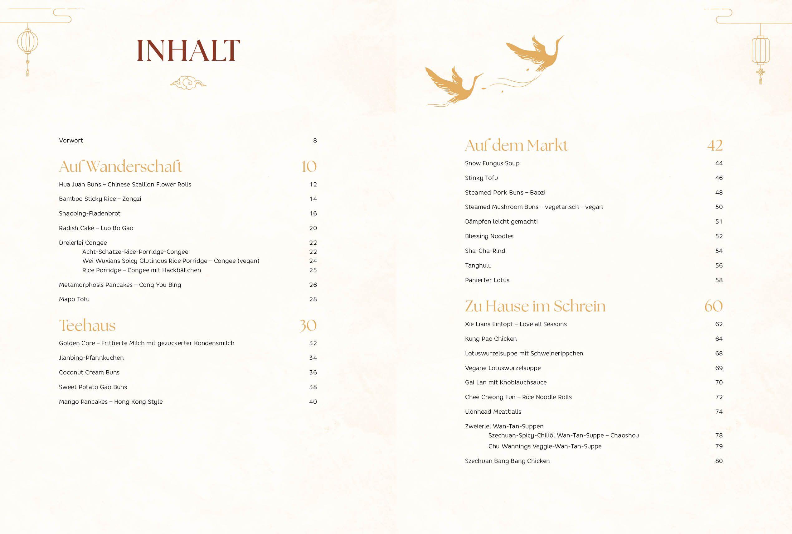 Beispielinhalt (Bild) Danmei - Das Kochbuch