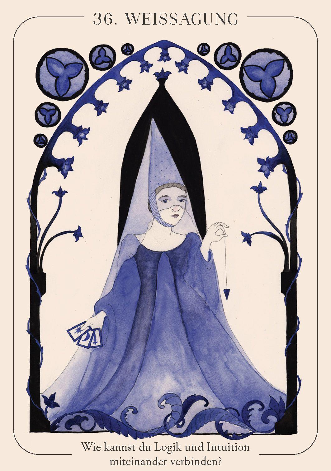 Beispielinhalt (Bild) Orakel-Kartenset: Folklore Orakel | Die Liebe, die Reise, die Prophezeiung - Integriere die zentralen Motive aus Sagen, Märchen und Erzählungen in deine Legung