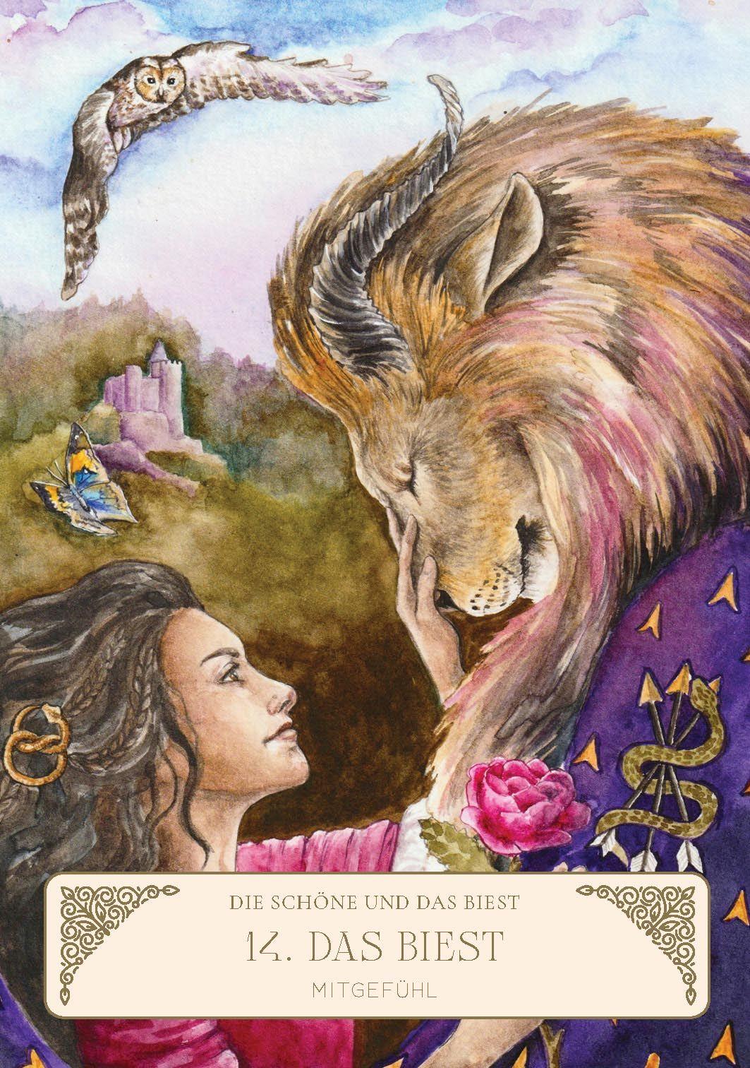 Beispielinhalt (Bild) Orakel-Kartenset: Märchenorakel | Inspirierende Lehren und Weisheiten aus Rotkäppchen, Rapunzel, Rumpelstilzchen und Co.