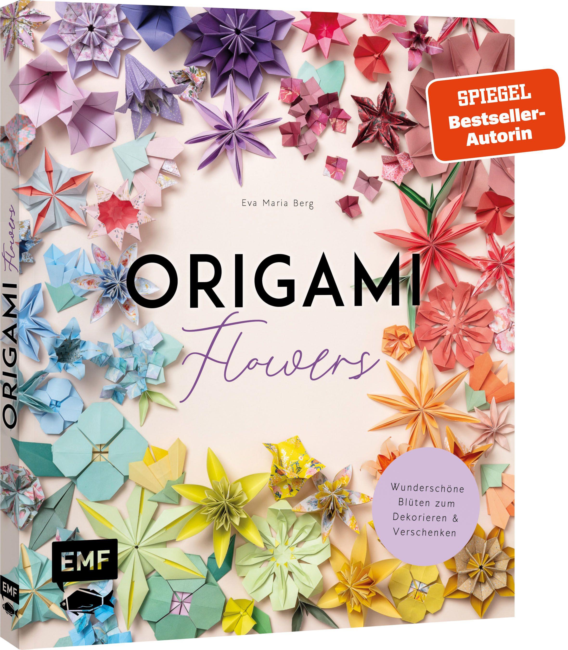 Vorderes Coverbild Origami-Flowers - Wunderschöne Blüten zum Dekorieren & Verschenken