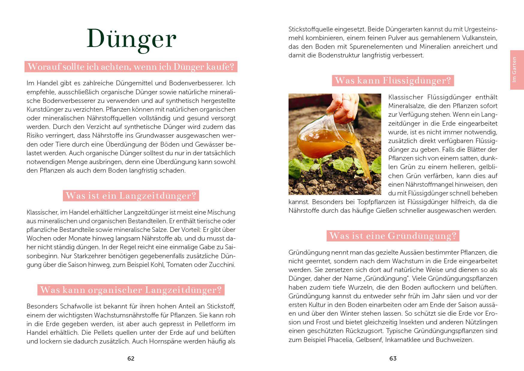 Beispielinhalt (Bild) Das Gemüsegarten 1 x 1