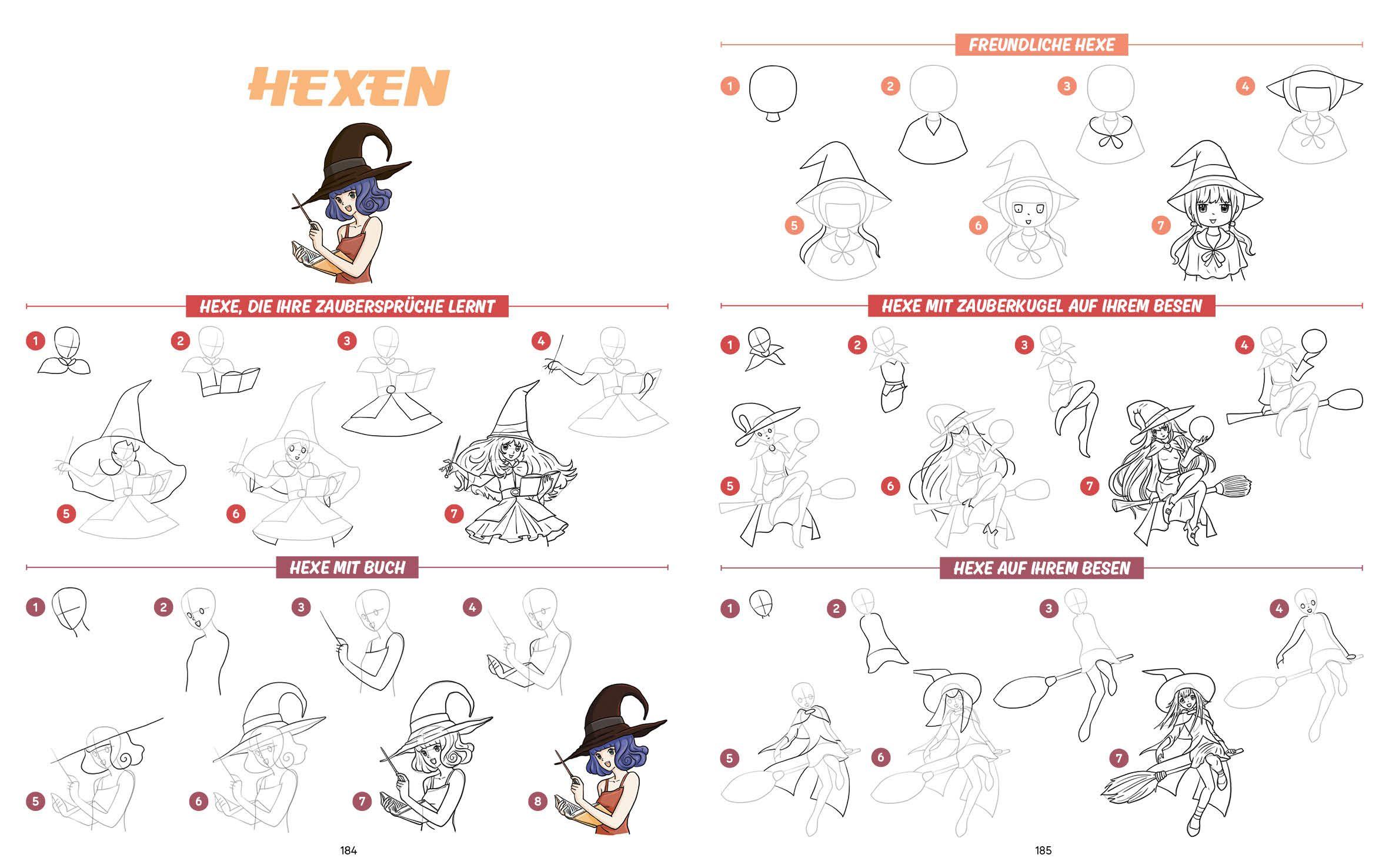 Beispielinhalt (Bild) Die ultimative Motiv-Bibliothek - 1000 x Manga zeichnen