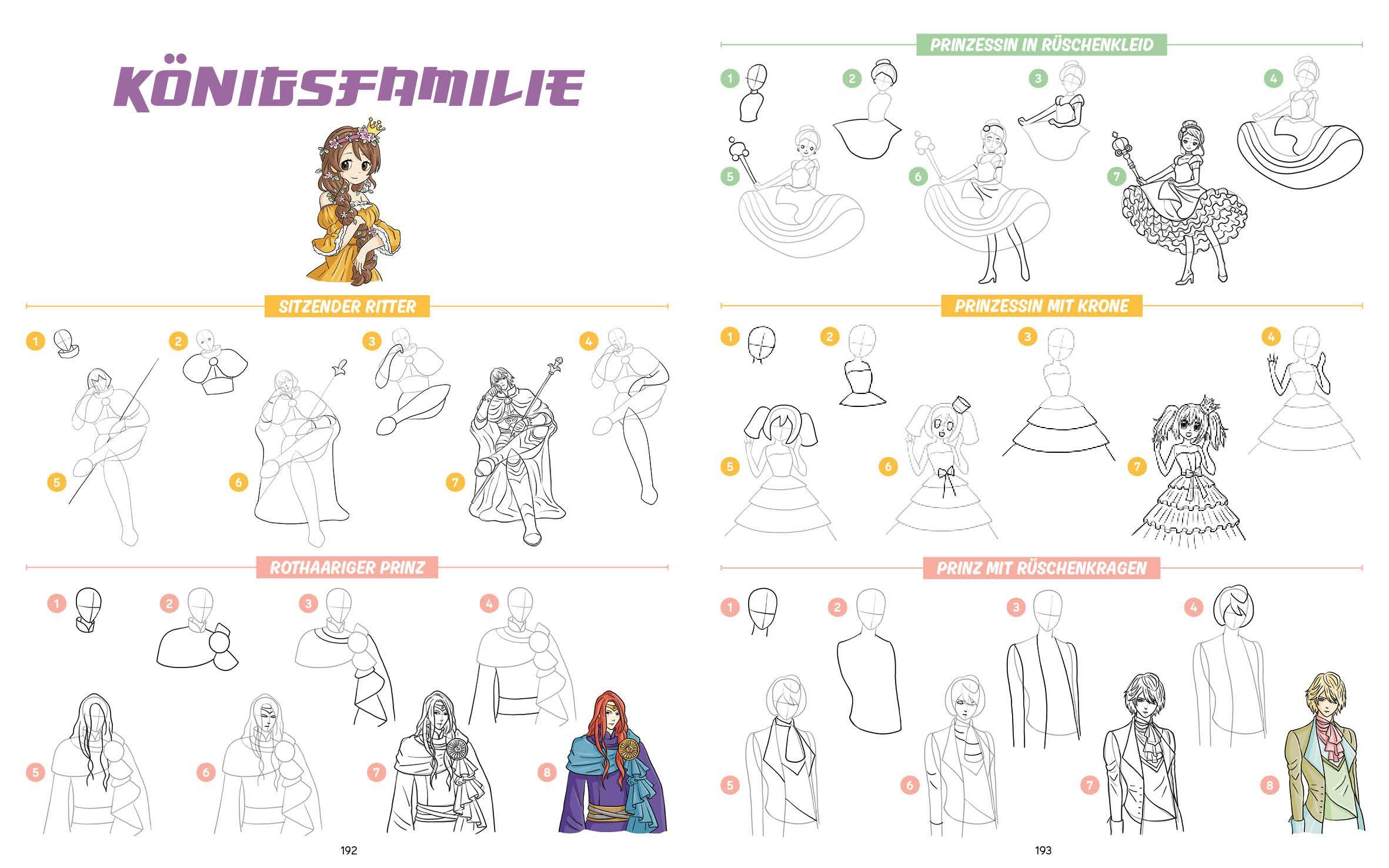 Beispielinhalt (Bild) Die ultimative Motiv-Bibliothek - 1000 x Manga zeichnen