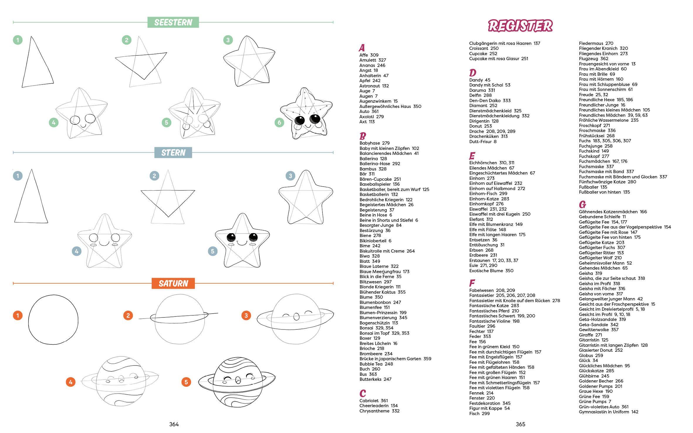 Beispielinhalt (Bild) Die ultimative Motiv-Bibliothek - 1000 x Manga zeichnen