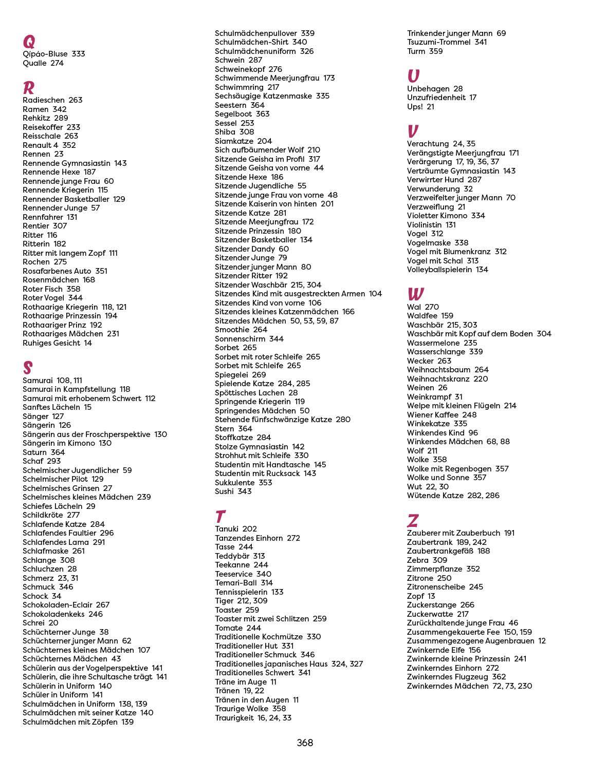 Beispielinhalt (Bild) Die ultimative Motiv-Bibliothek - 1000 x Manga zeichnen