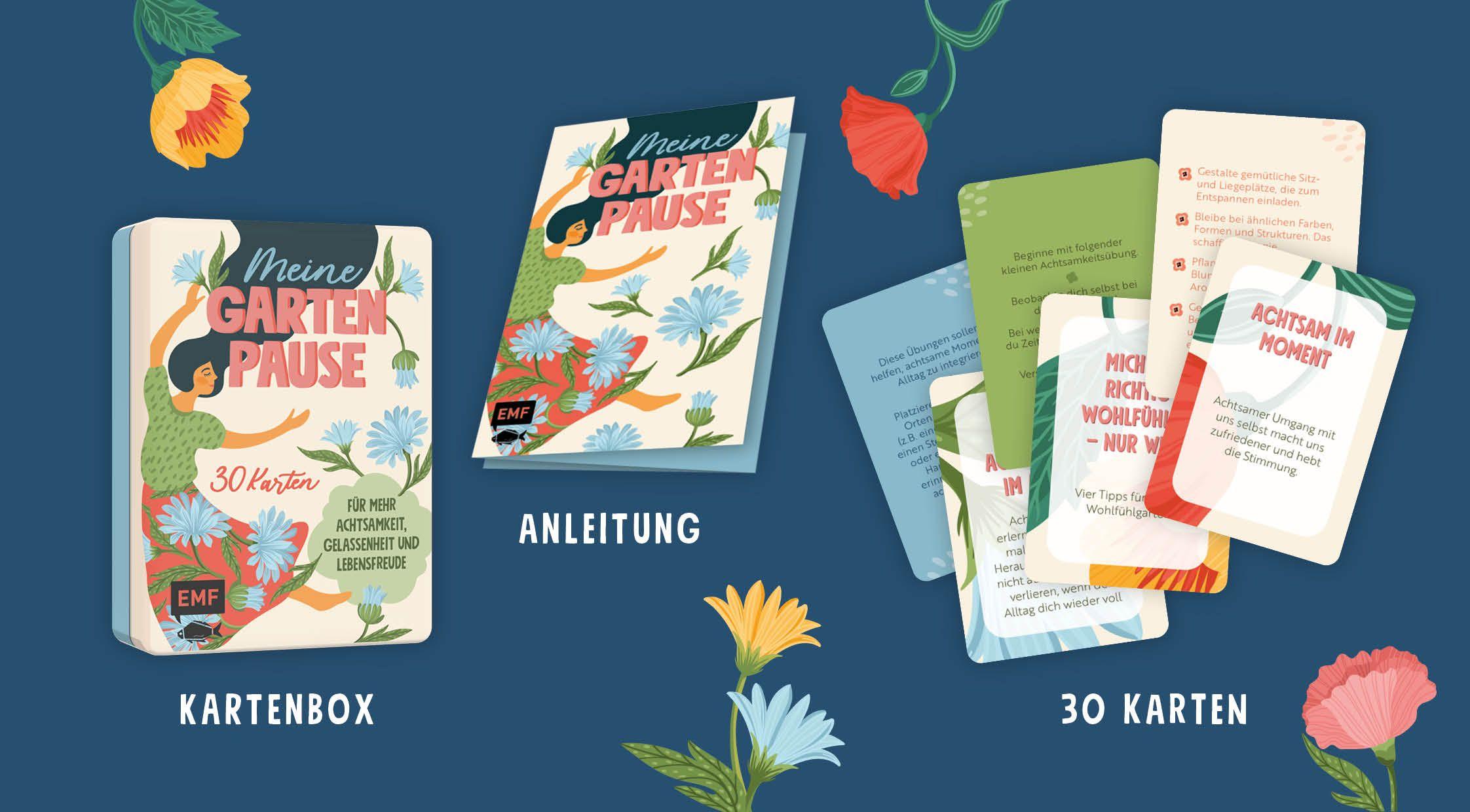 Beispielinhalt (Bild) Kartenset: Meine Gartenpause