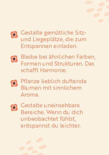 Beispielinhalt (Bild) Kartenset: Meine Gartenpause