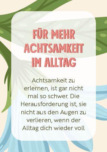 Beispielinhalt (Bild) Kartenset: Meine Gartenpause