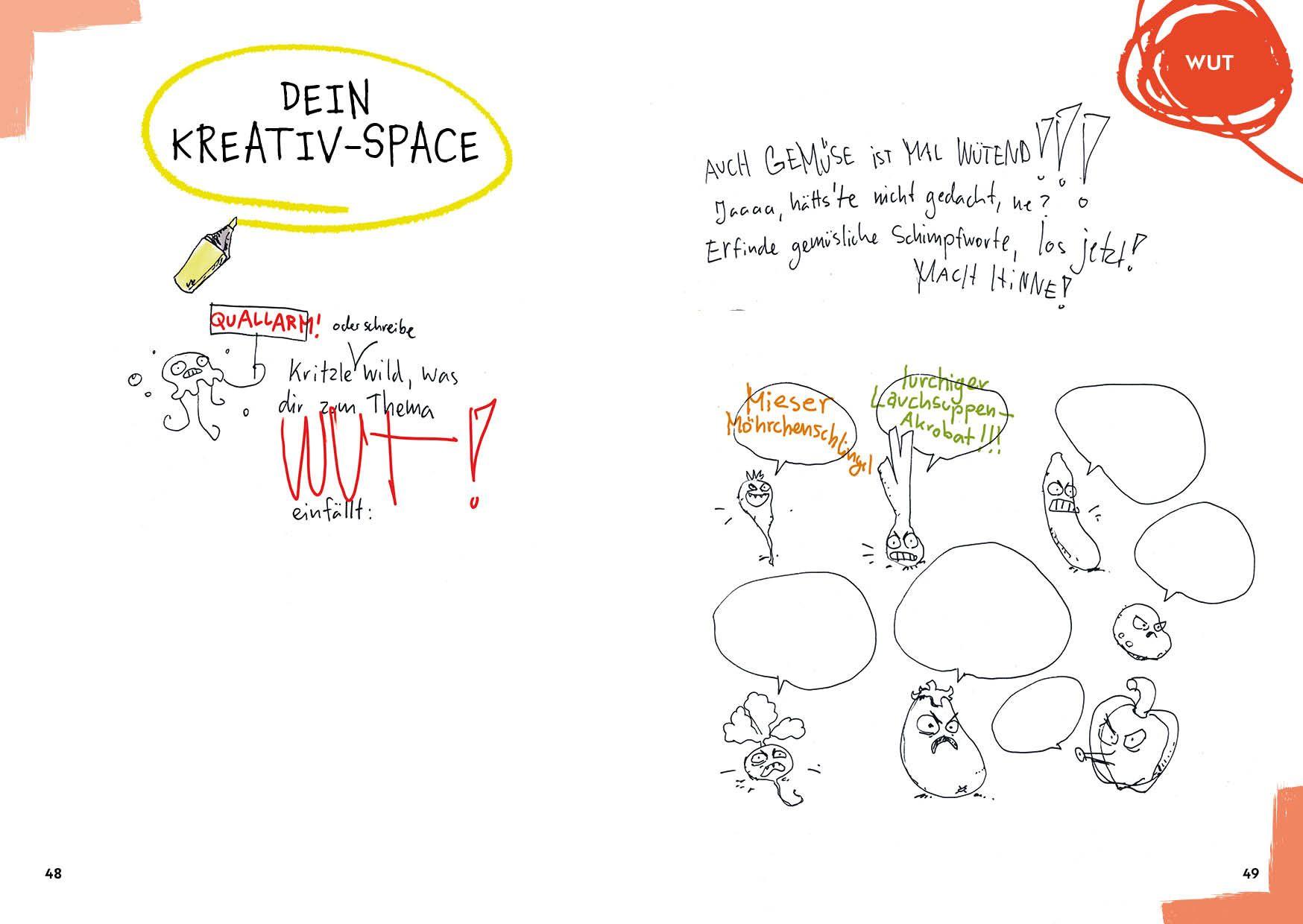 Beispielinhalt (Bild) Mein (un)perfektes Kritzelbuch