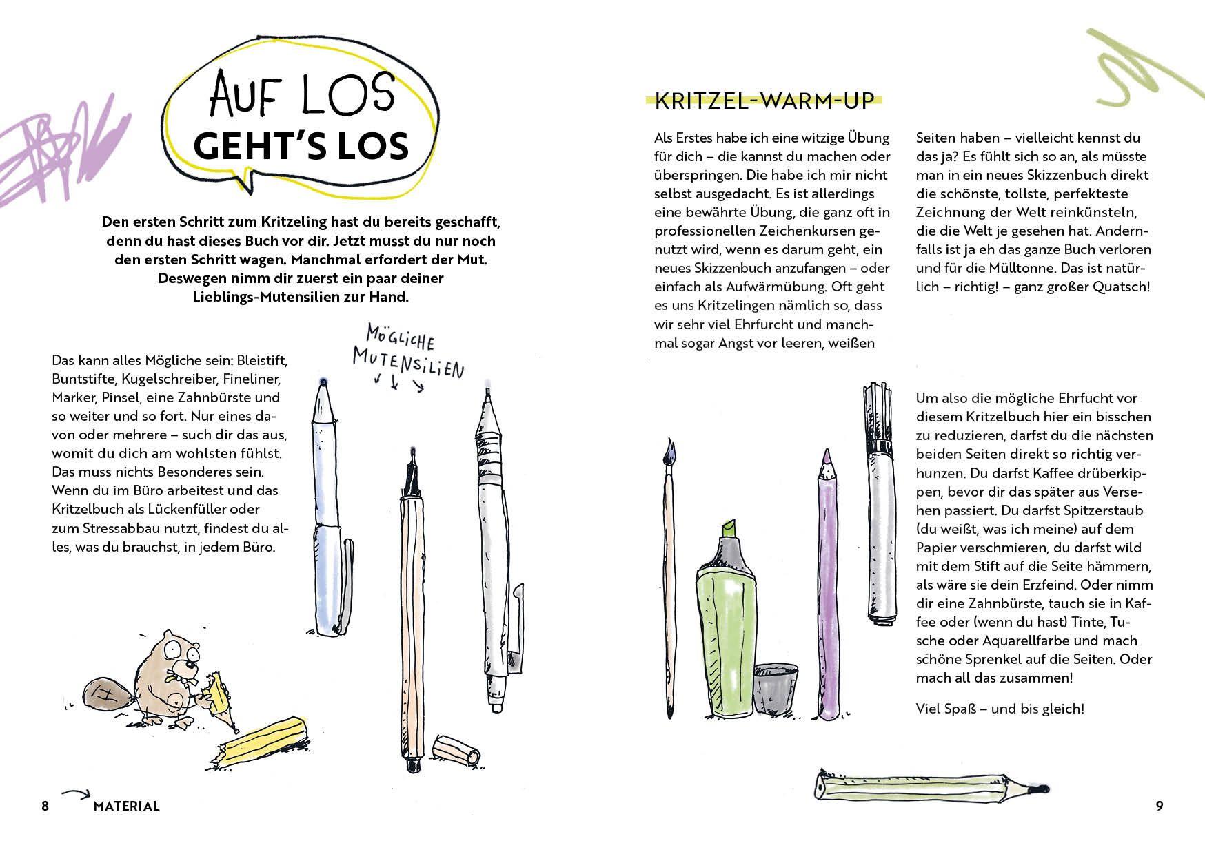 Beispielinhalt (Bild) Mein (un)perfektes Kritzelbuch