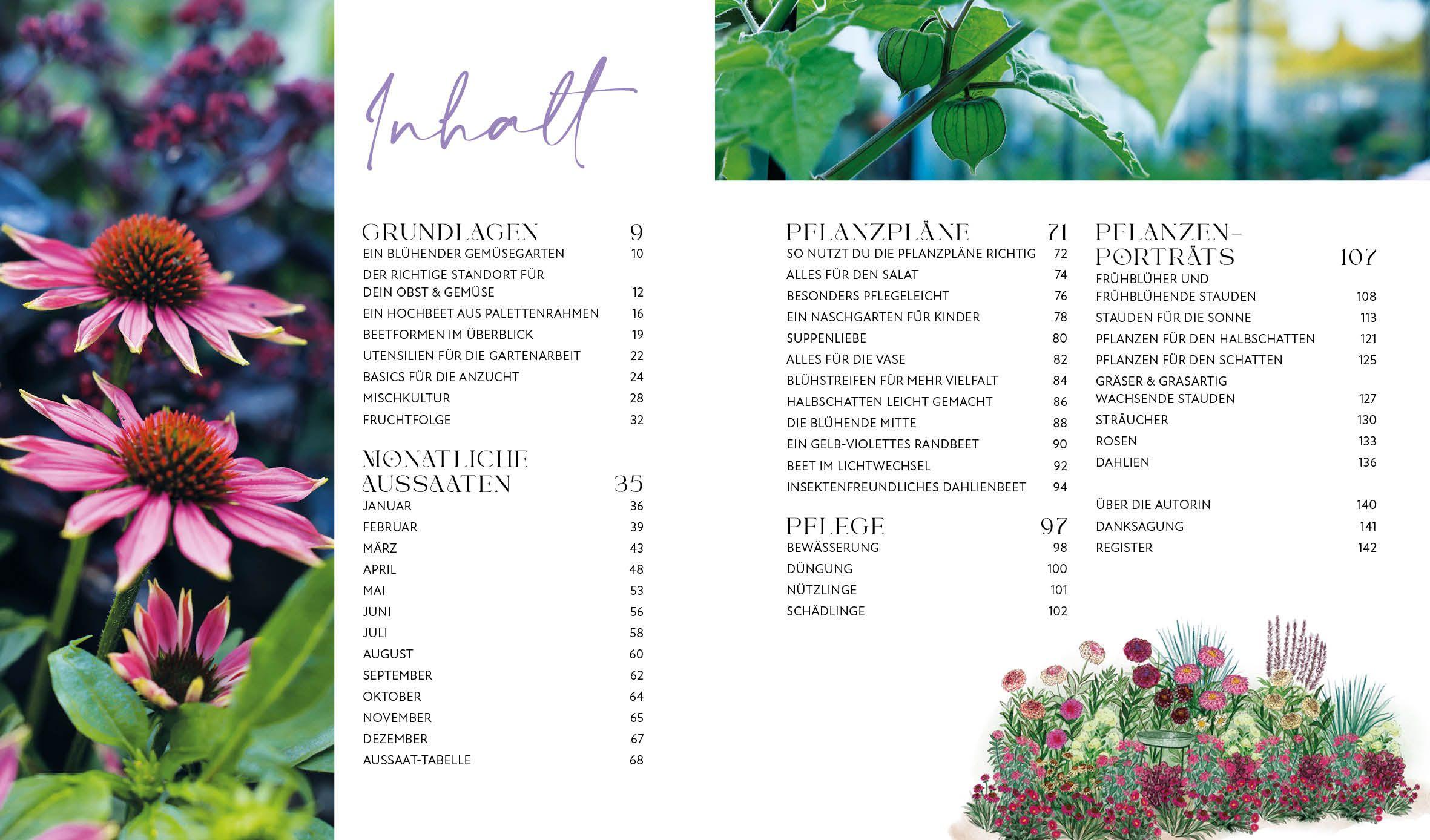 Beispielinhalt (Bild) Blütenpracht und Ernteglück - Dein Weg zum Traumgarten