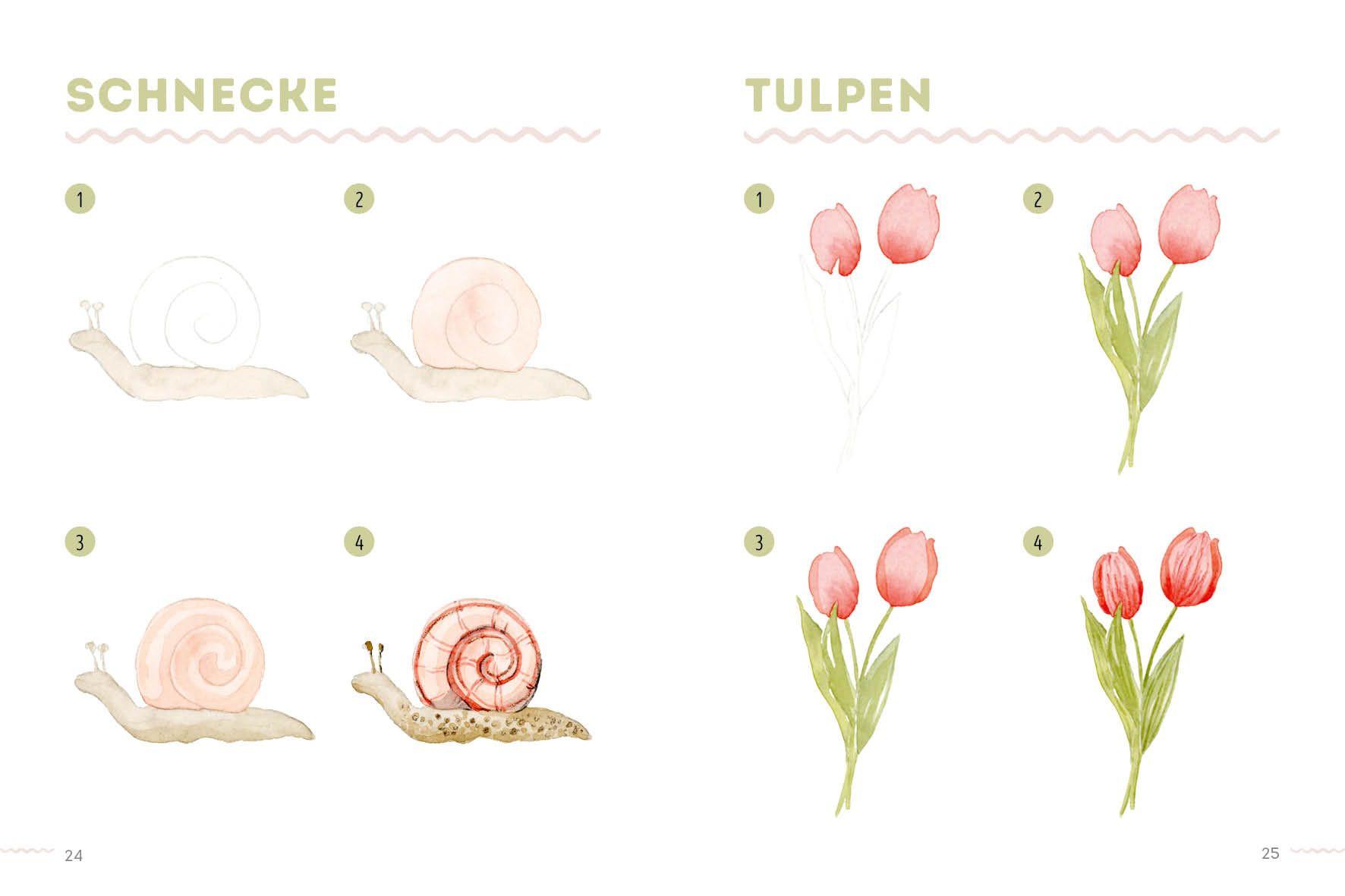 Beispielinhalt (Bild) 300 Motive - Watercolor