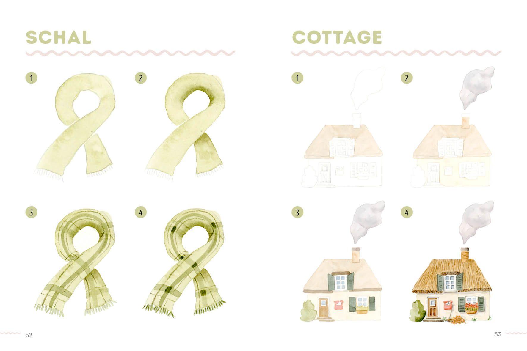 Beispielinhalt (Bild) 300 Motive - Watercolor